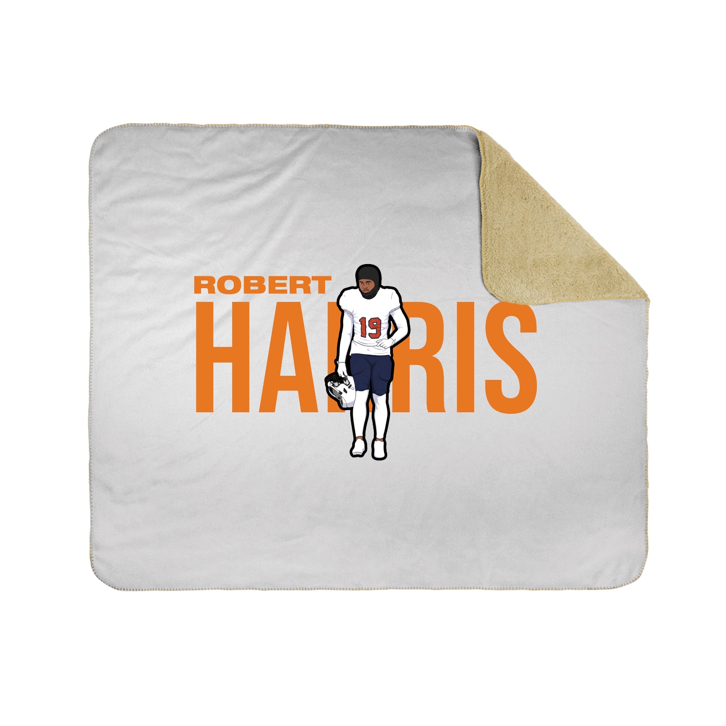 Throw Blanket — Player Name in White