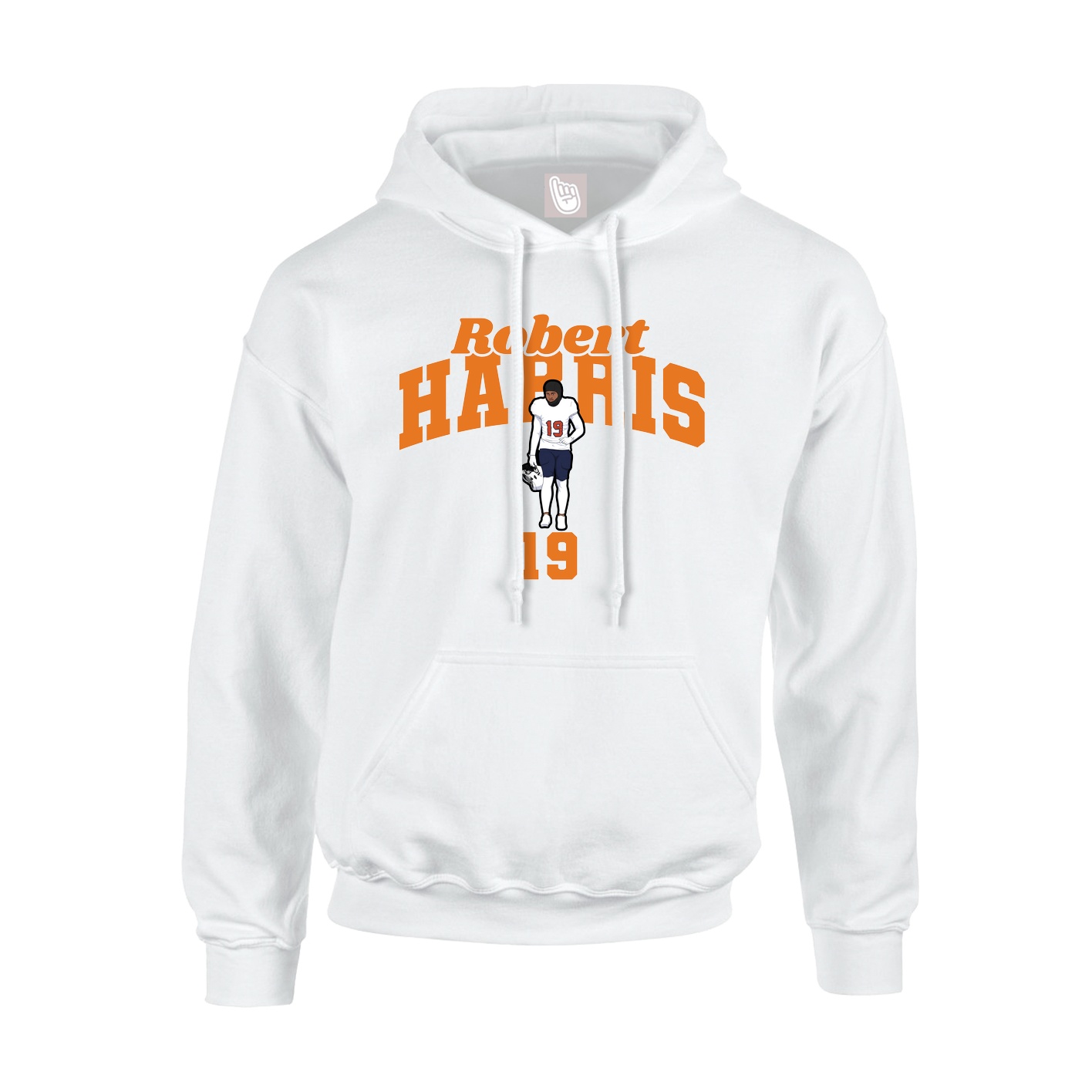 Hoodie — Signature Arch in White