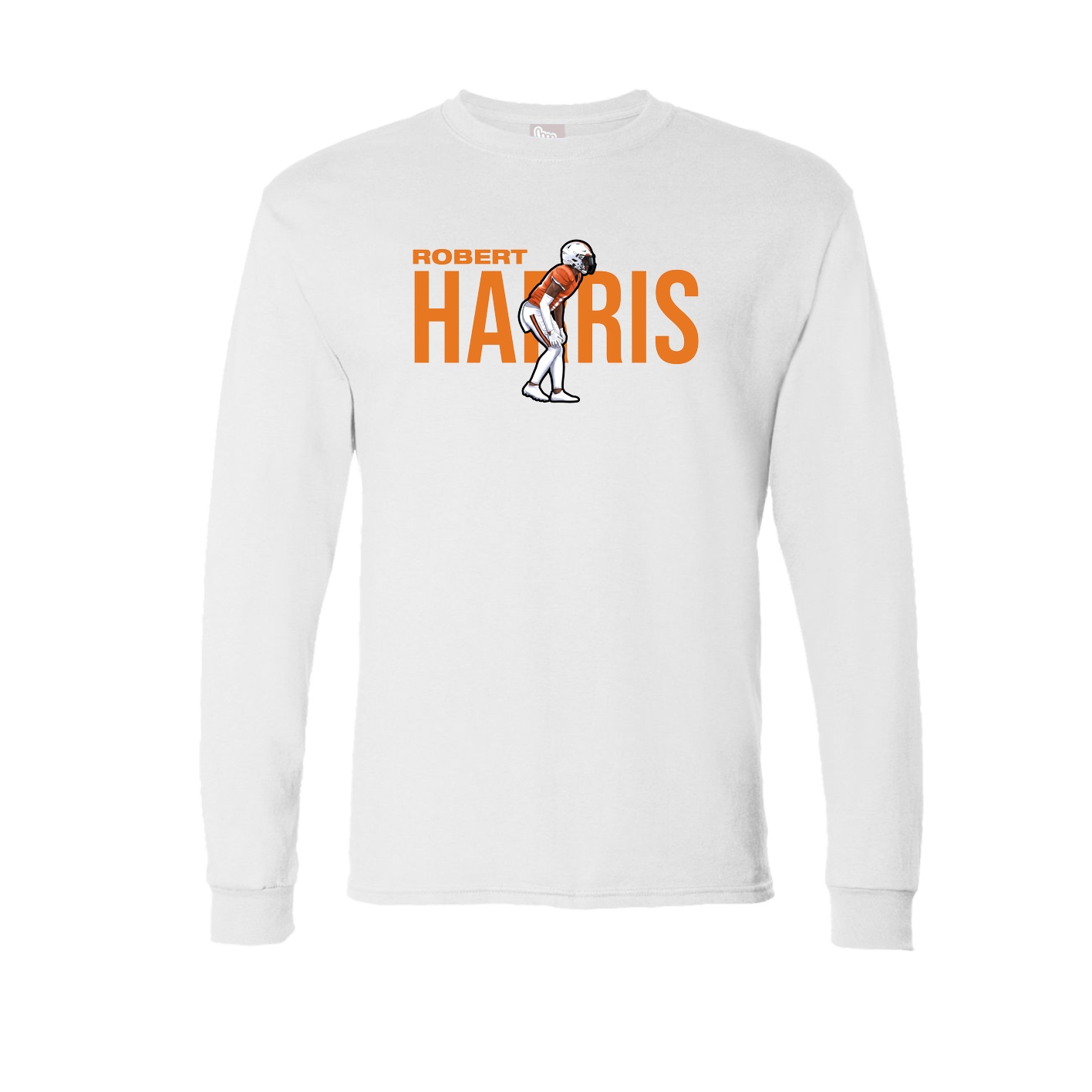 Long Sleeve Tee — Player Name in White