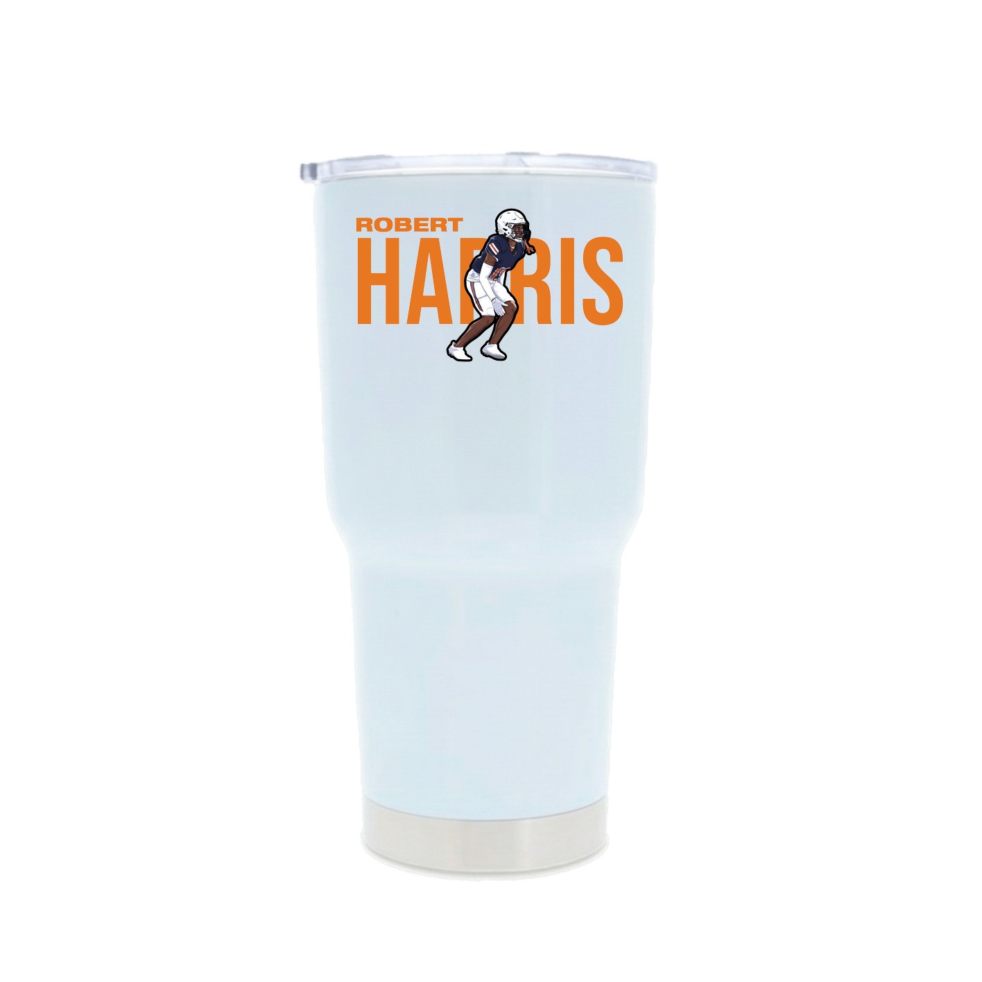 30oz Stainless Steel Tumbler — Player Name in White