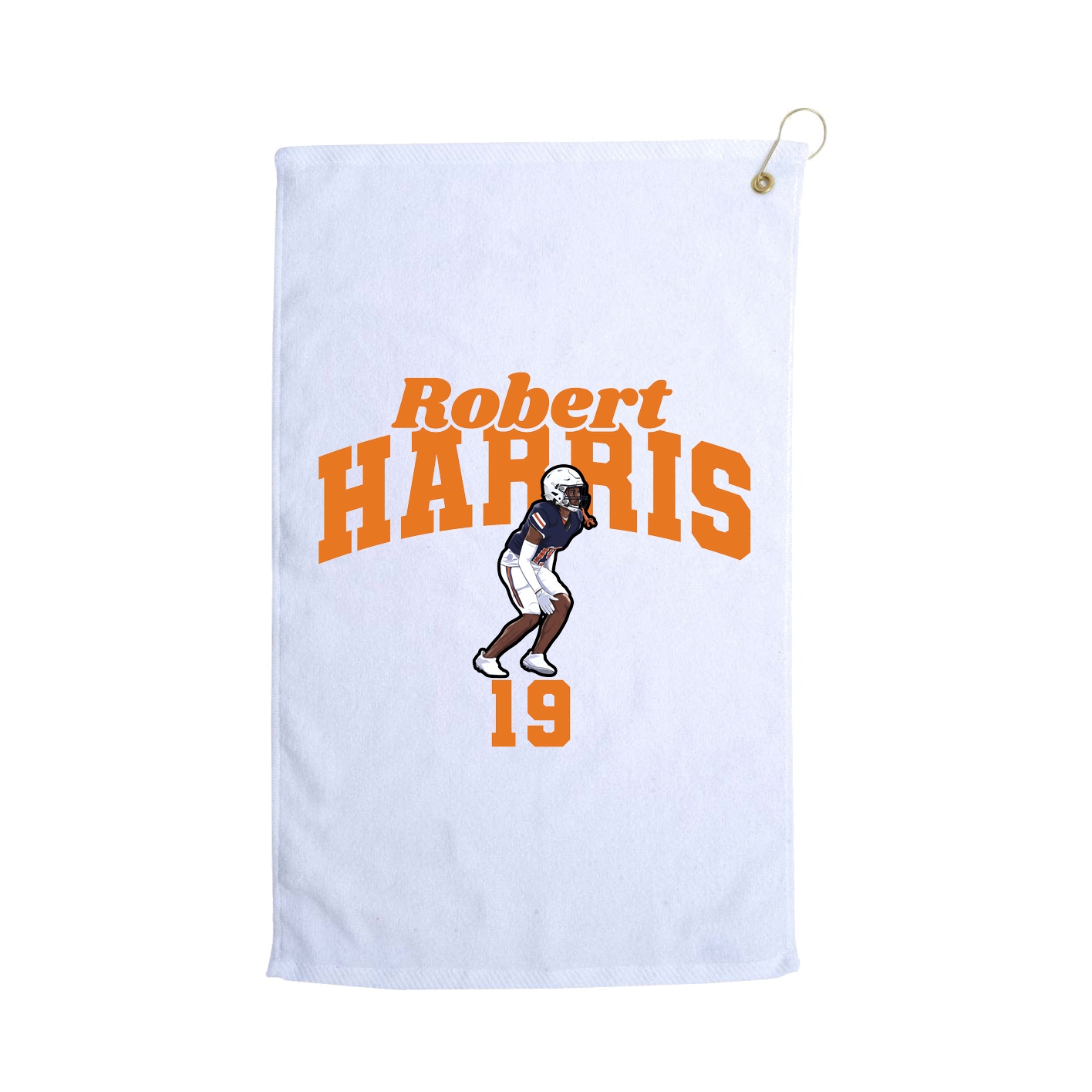 Golf Towel — Signature Arch in White