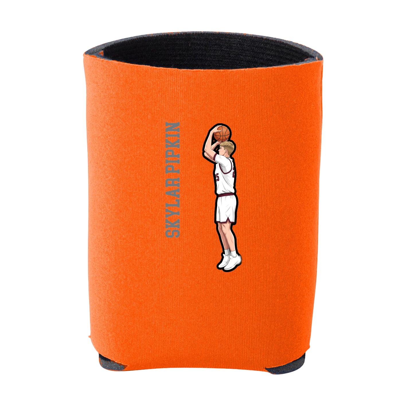 Can Holder — Name Vertical in Orange