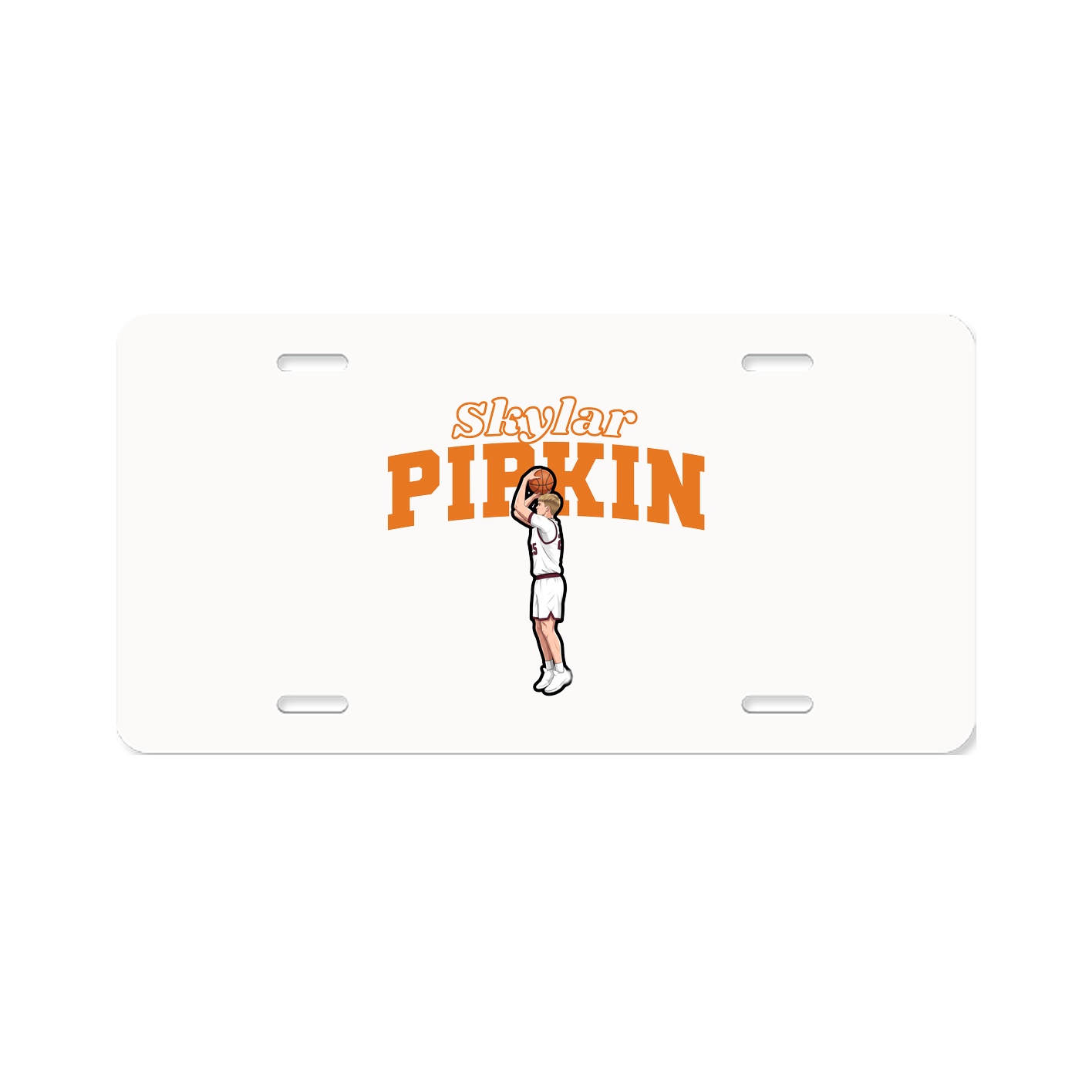 License Plate — Name Arch in Classic