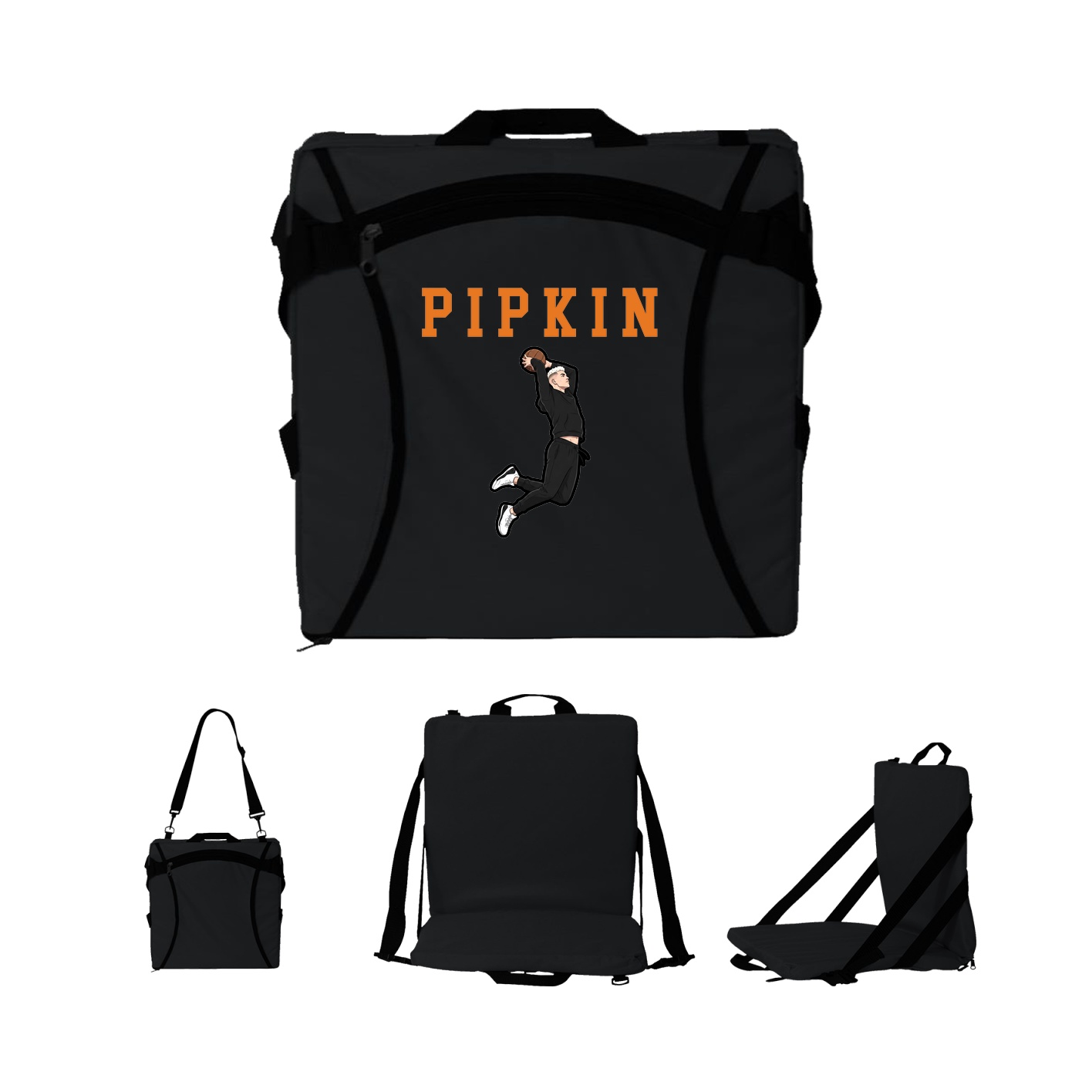 Folding Stadium Seat — Shirsey in Black