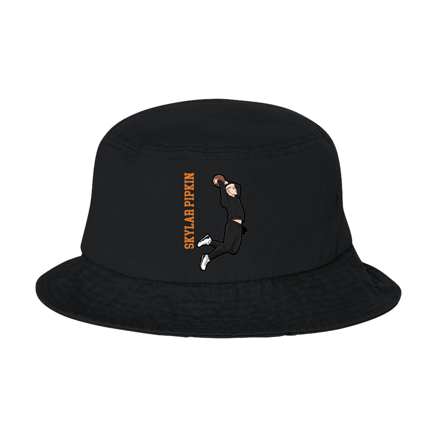 Bucket Cap — Name Vertical in Black