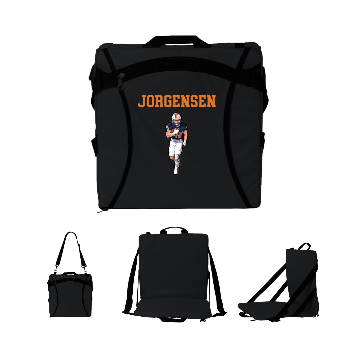 Folding Stadium Seat — Shirsey in Black