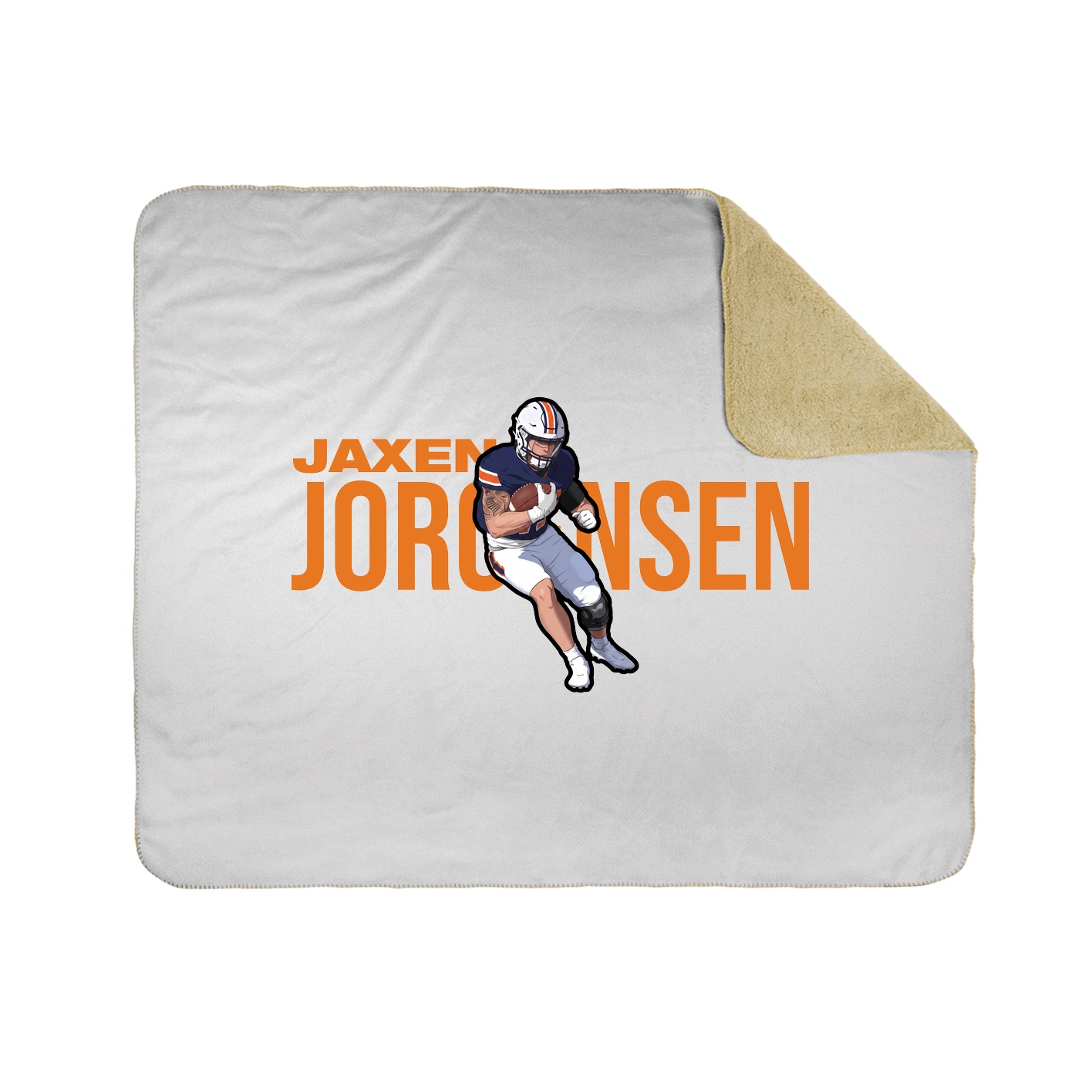 Throw Blanket — Player Name in White