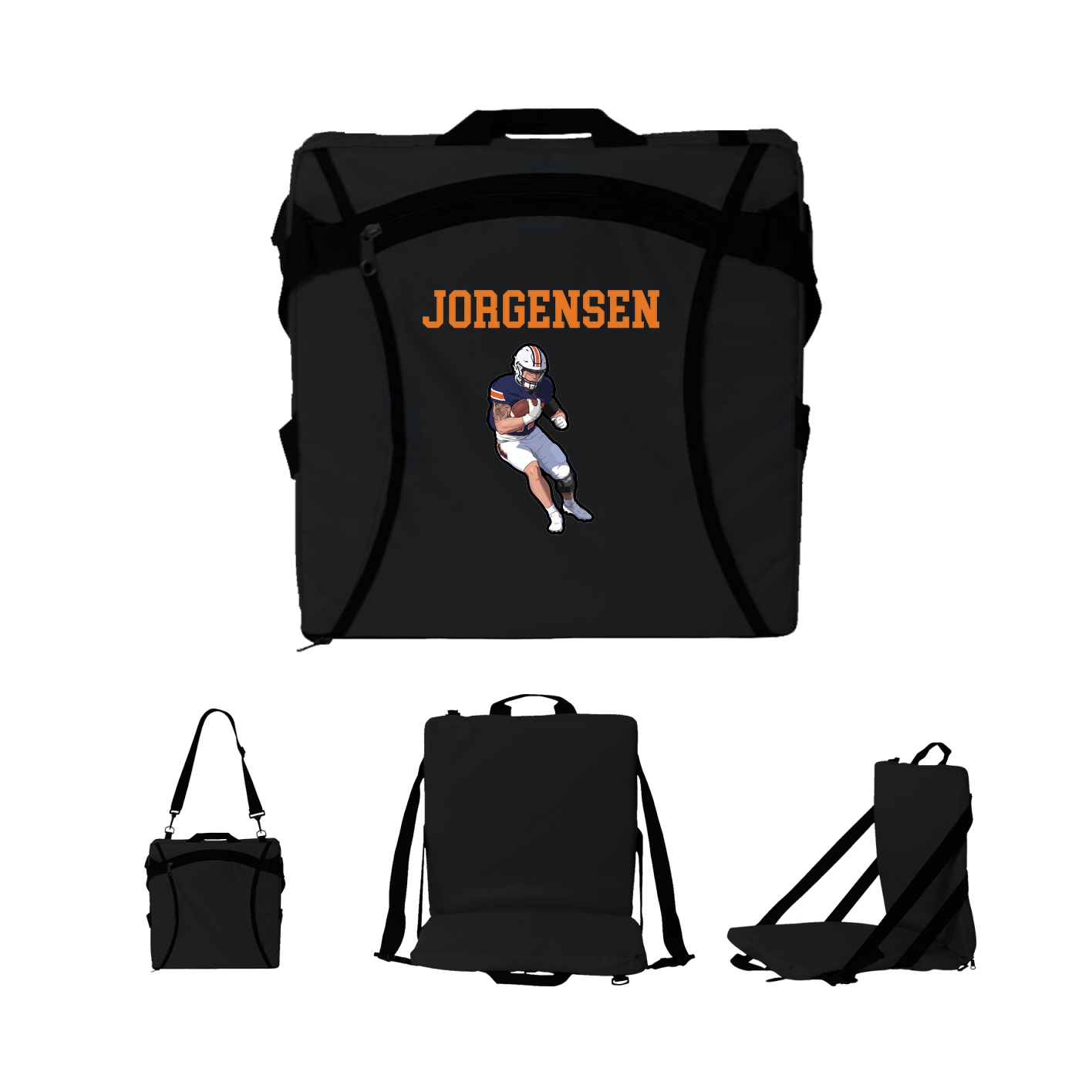 Folding Stadium Seat — Shirsey in Black