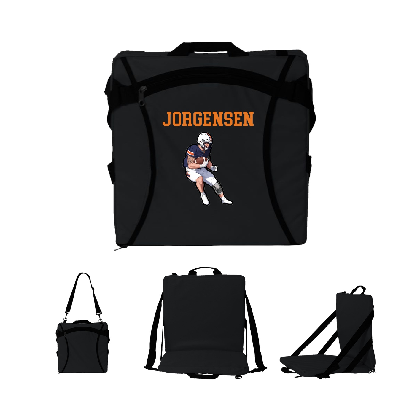 Folding Stadium Seat — Shirsey in Black