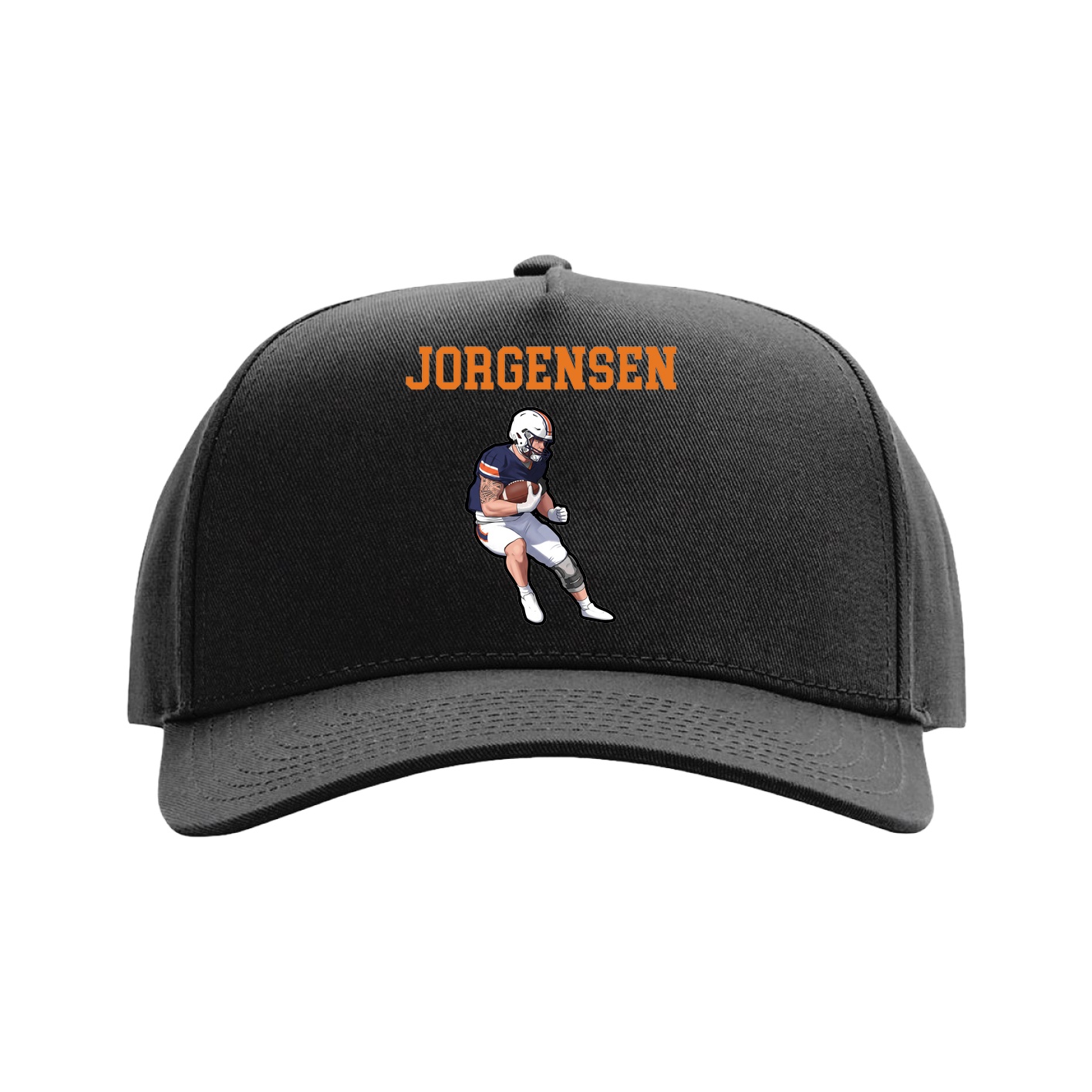 Full Fabric Five-Panel Champ Cap — Shirsey in Black