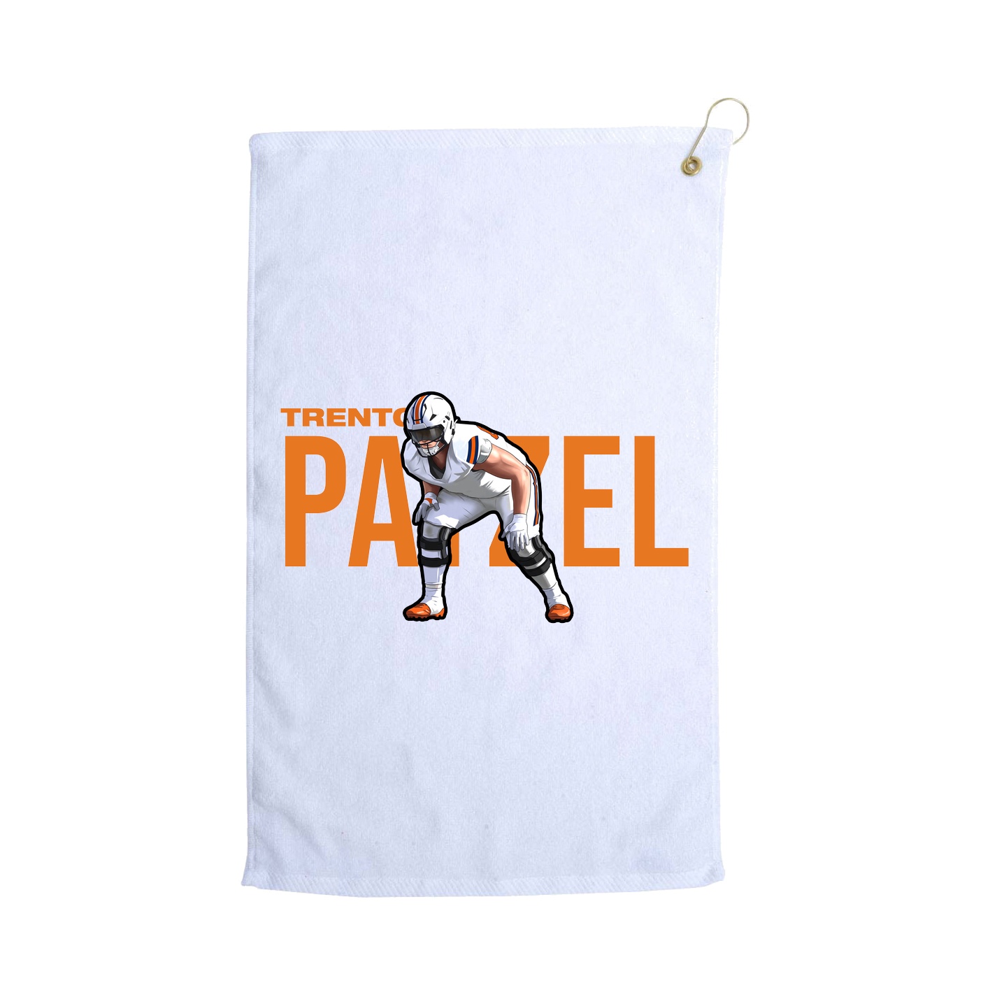 Golf Towel — Player Name in White