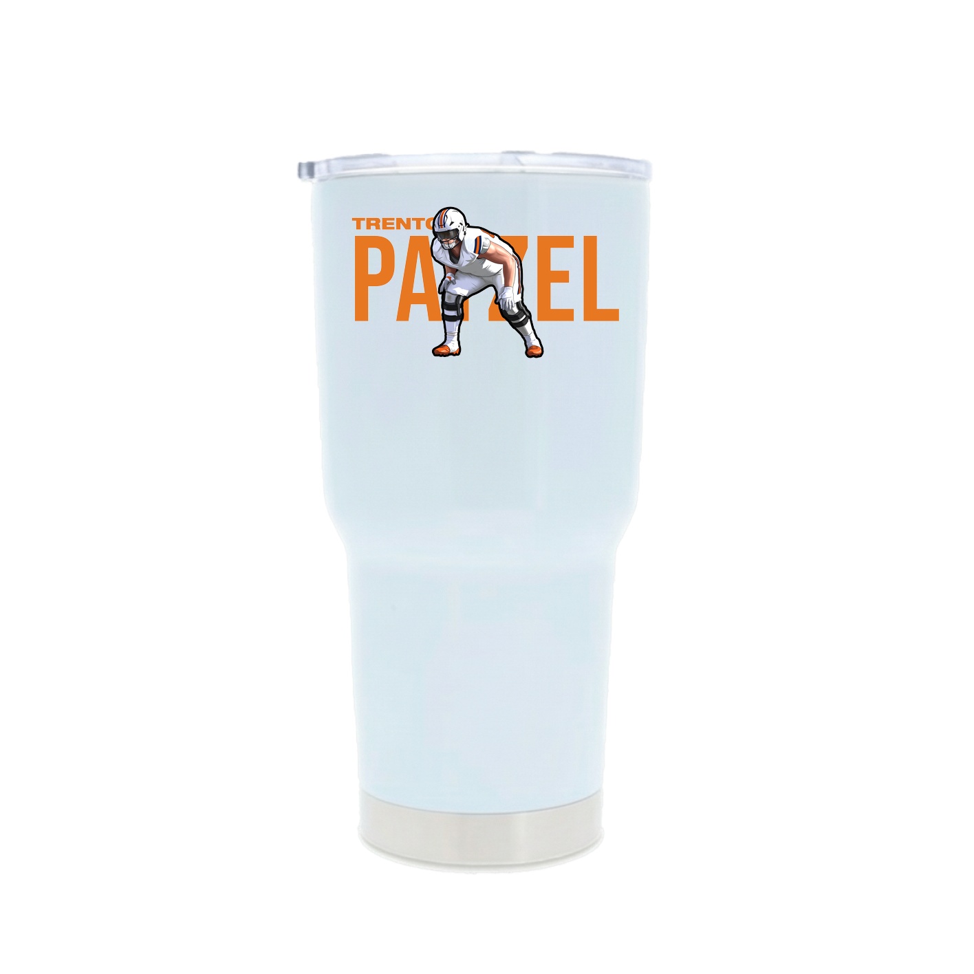 30oz Stainless Steel Tumbler — Player Name in White