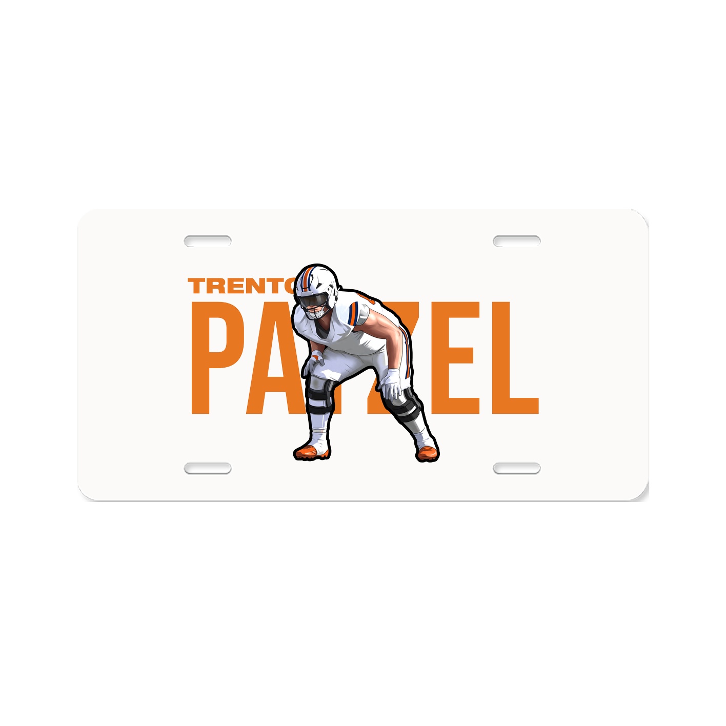 License Plate — Player Name in Classic