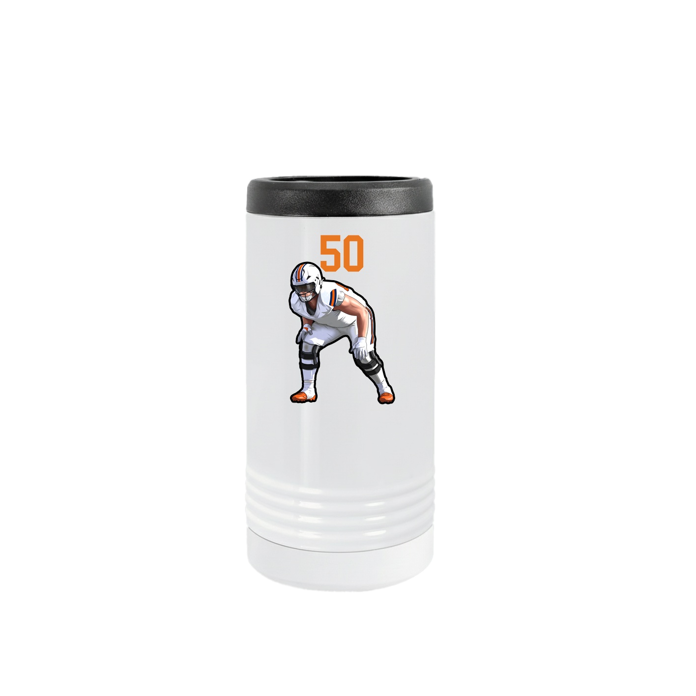 Slim Beverage Holder — Number Top in White