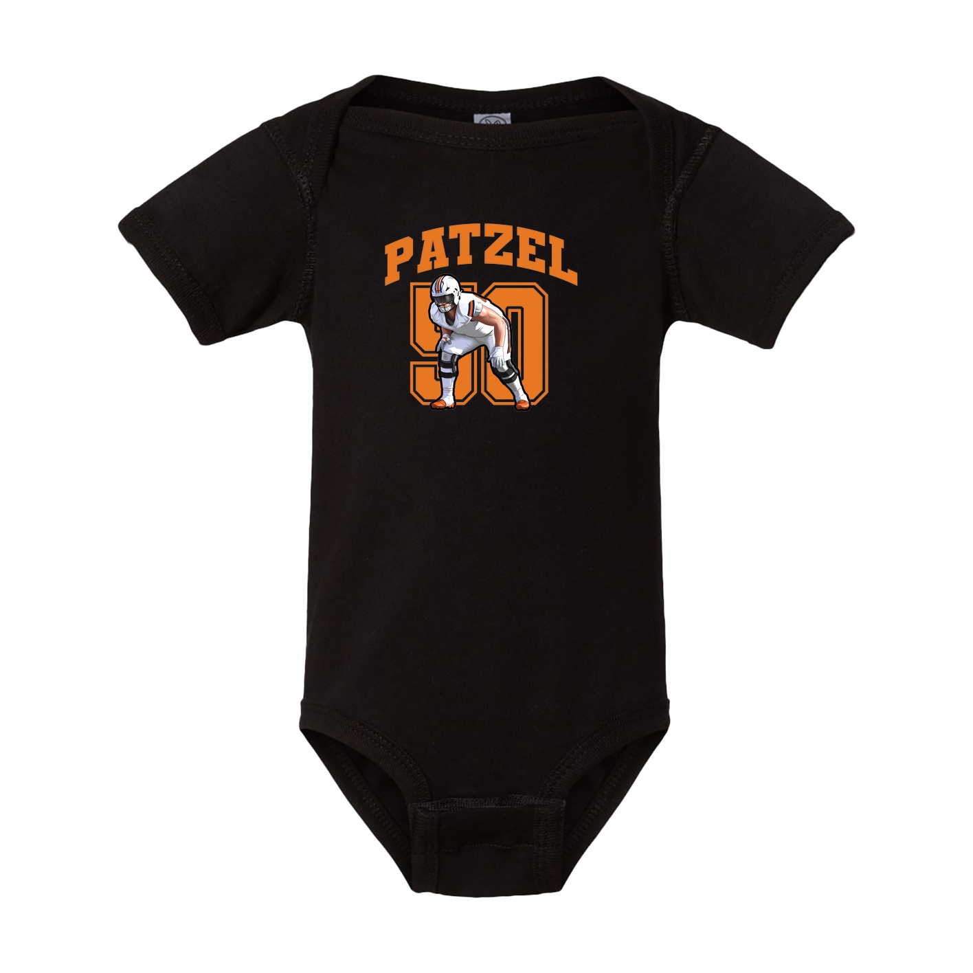 Baby Onesie — Number in Black