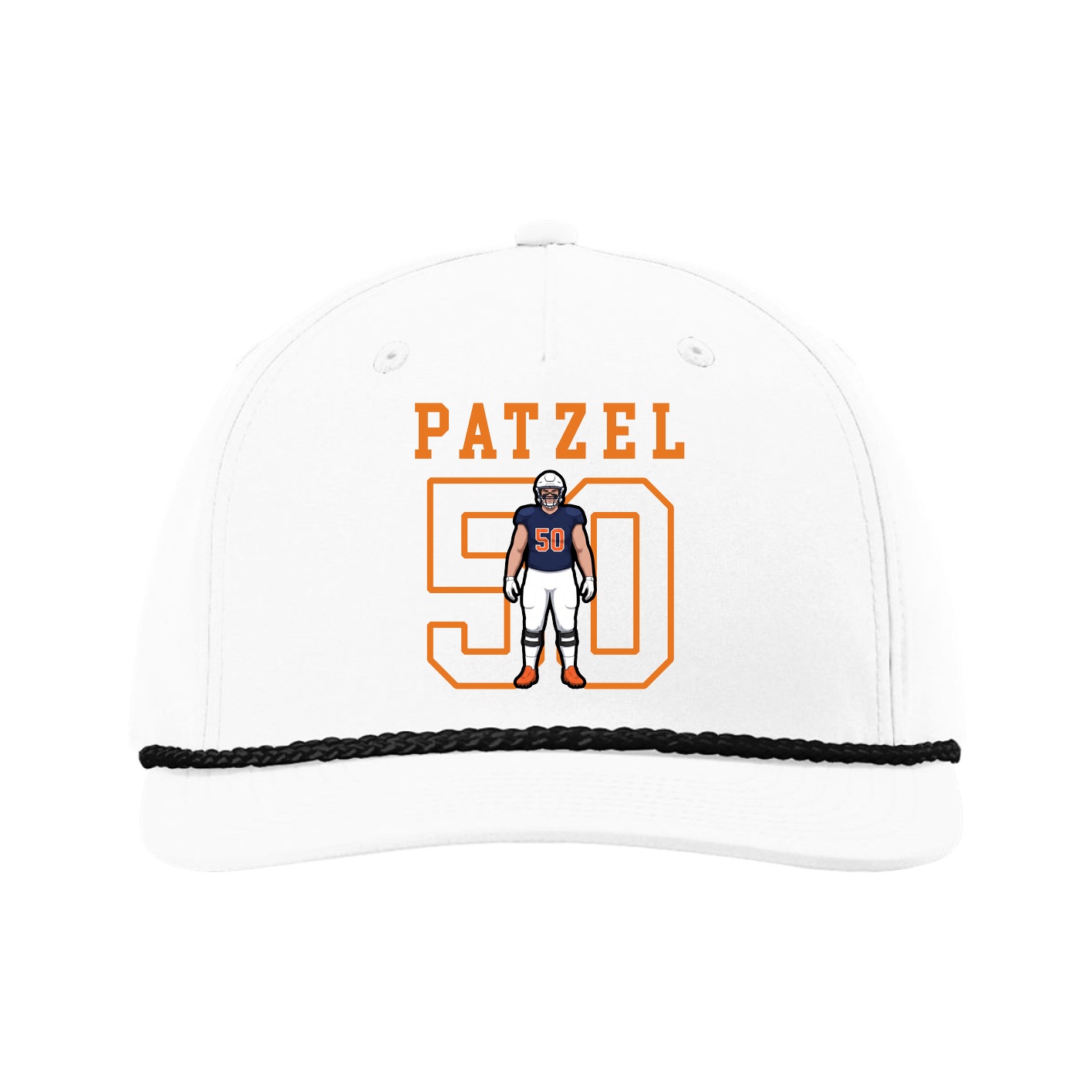 Five-Panel Classic Rope Cap — Shirsey in White