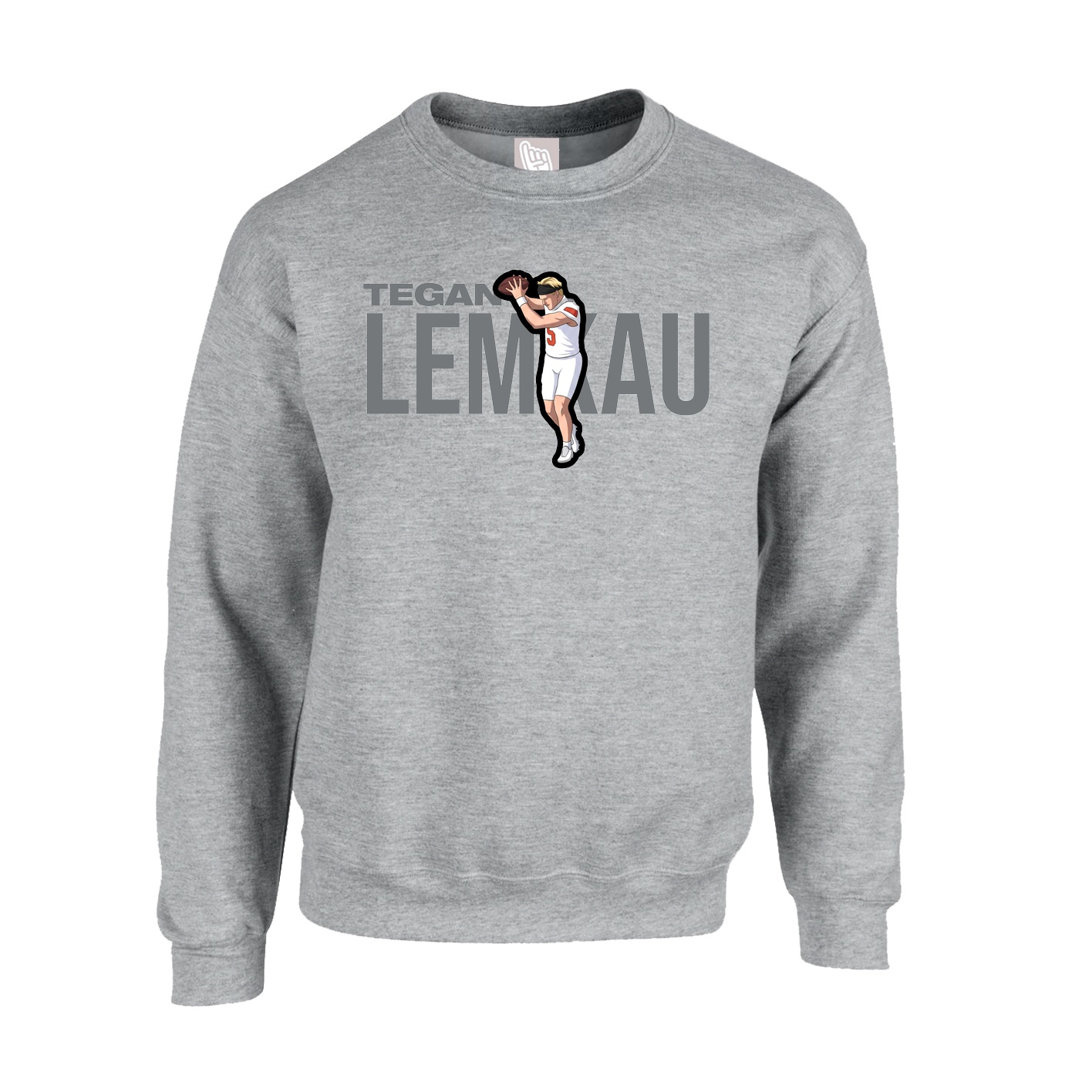 Fleece Crew — Player Name in Grey