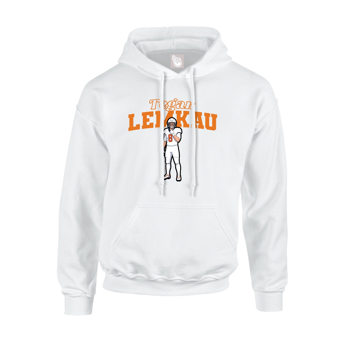 Hoodie — Name Arch in White