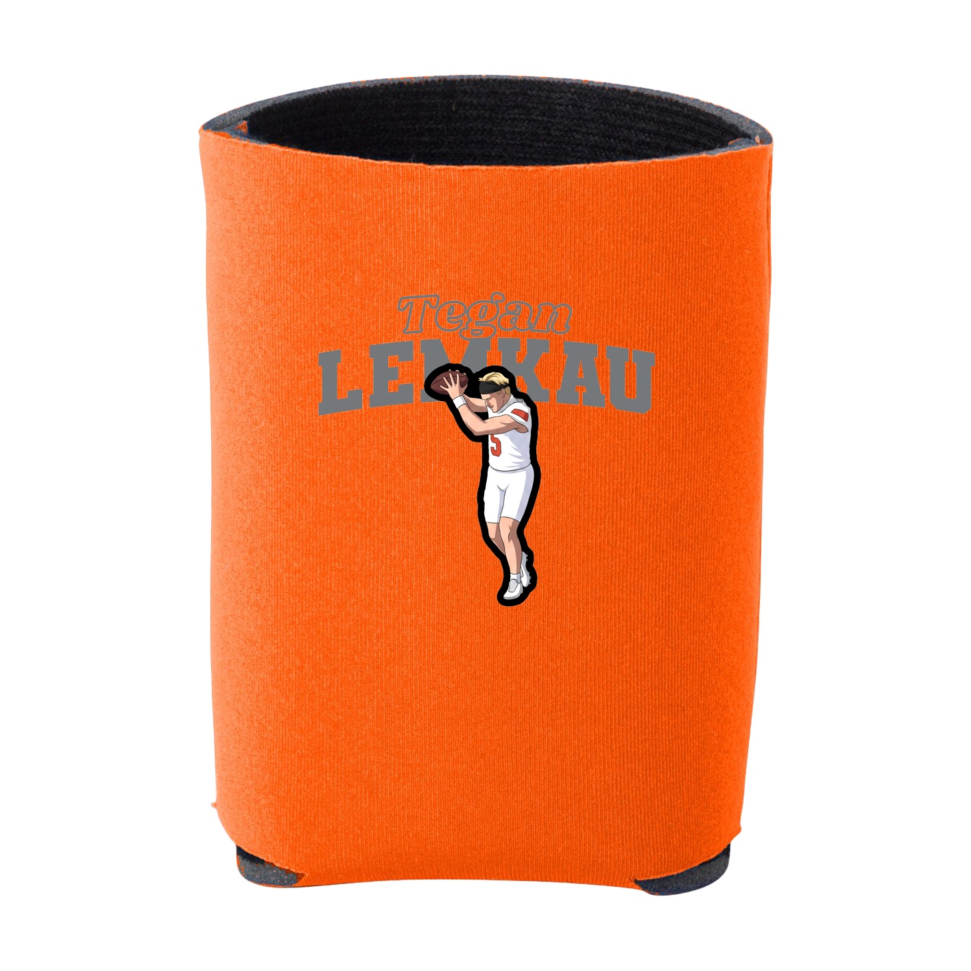 Can Holder — Name Arch in Orange