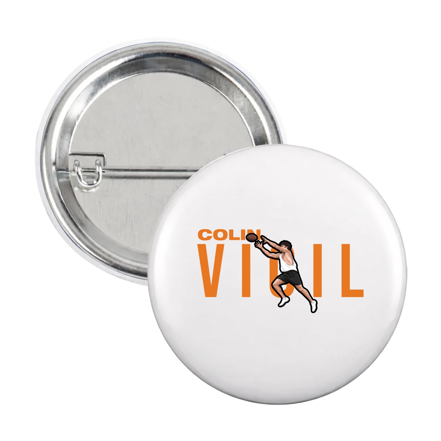 Game Day Button — Player Name in White