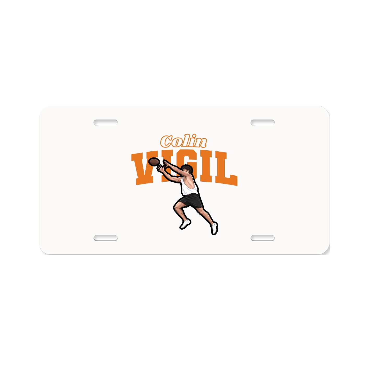 License Plate — Name Arch in Classic