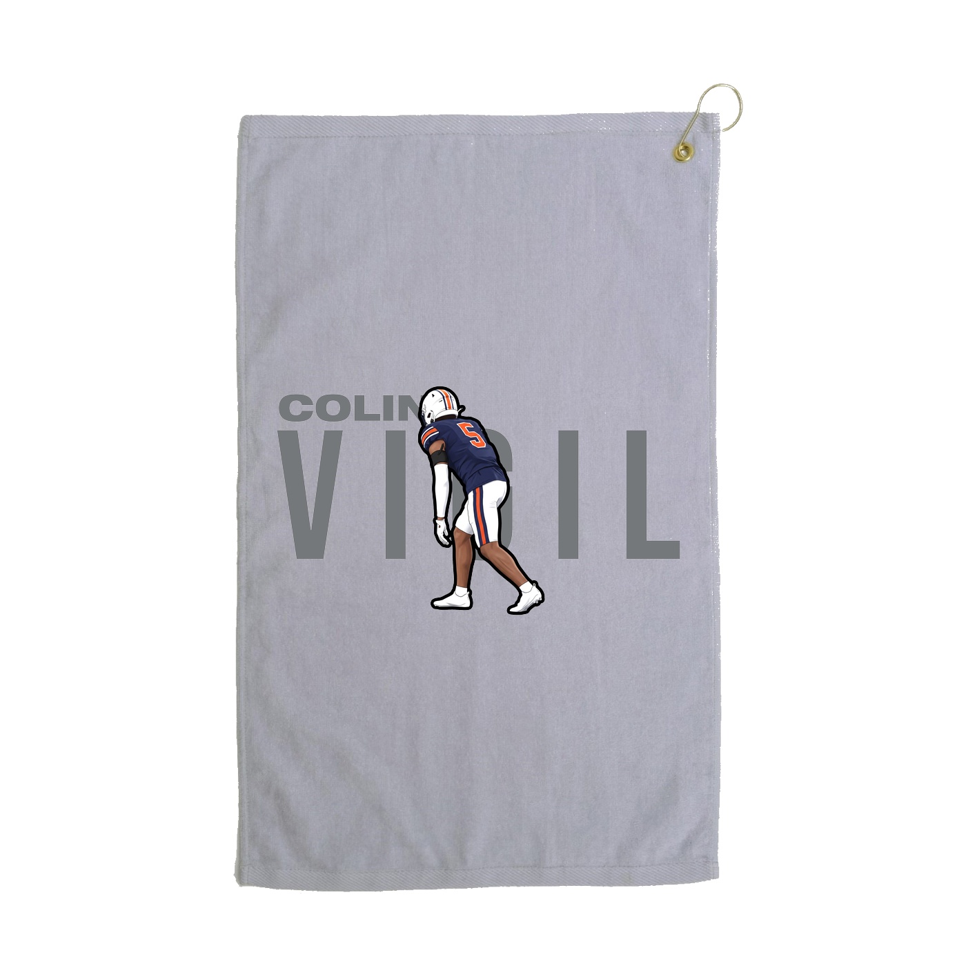 Golf Towel — Player Name in Grey