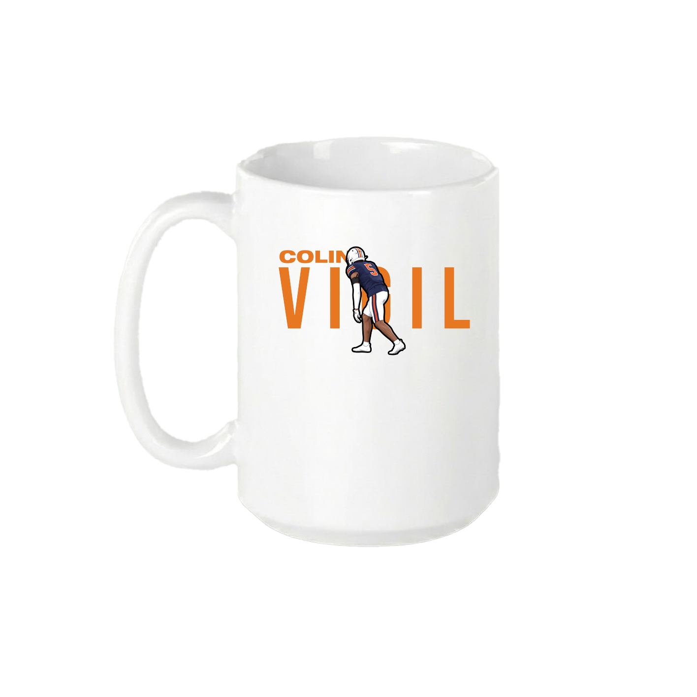 15oz Coffee Mug — Player Name in White