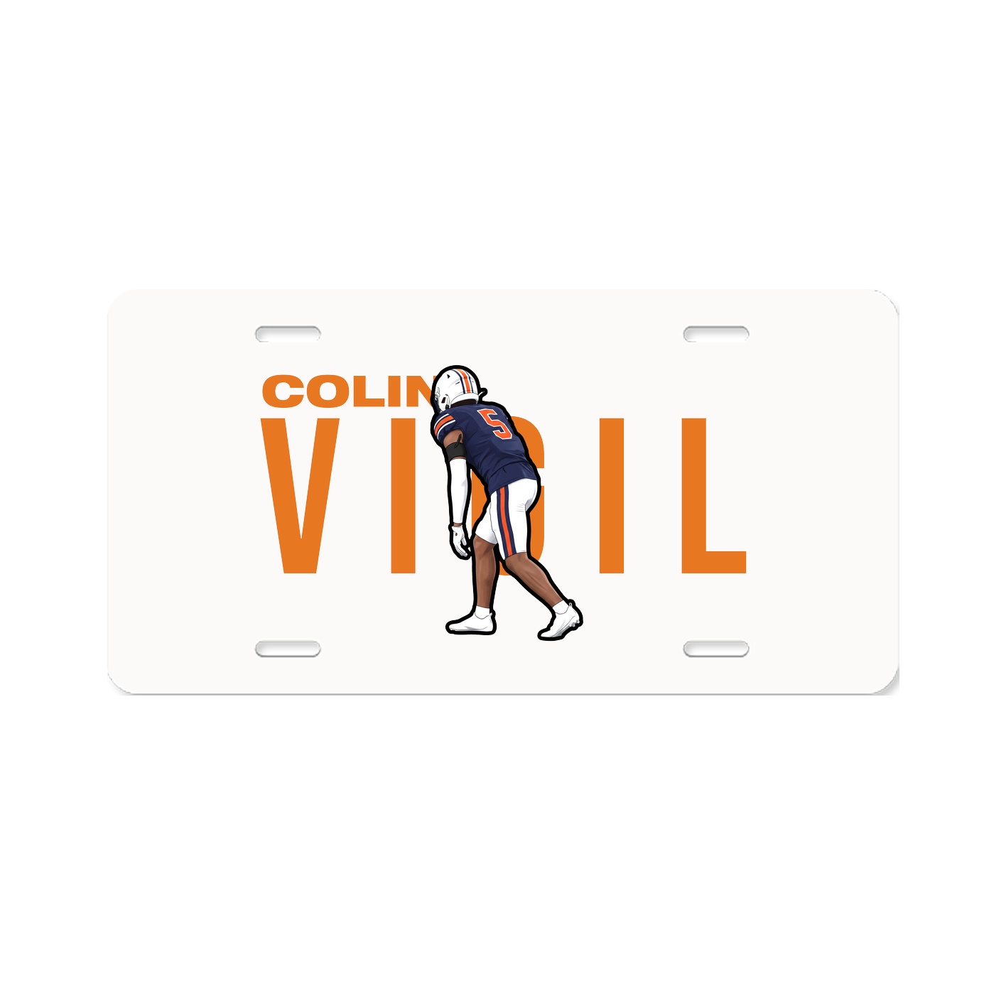 License Plate — Player Name in Classic