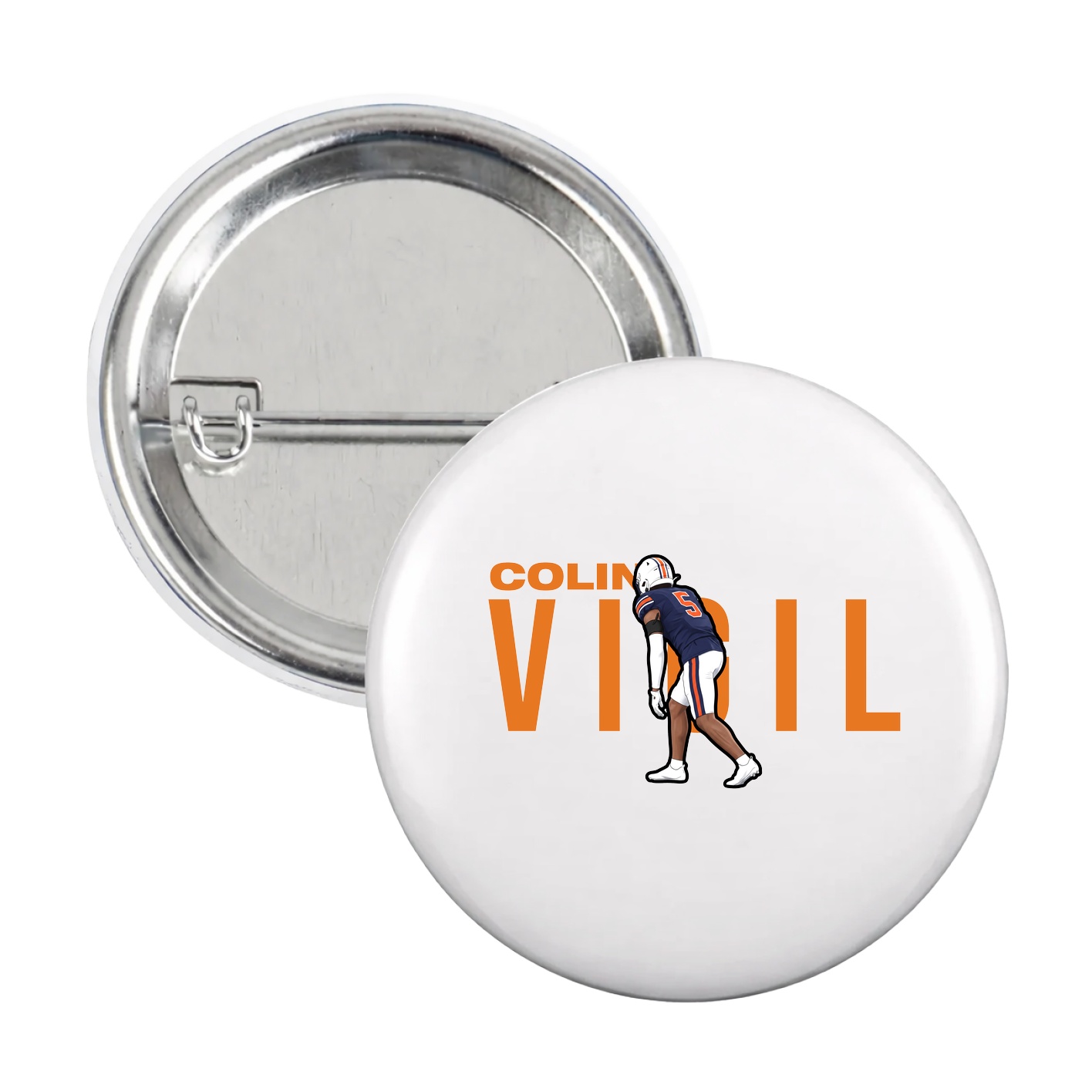 Game Day Button — Player Name in White