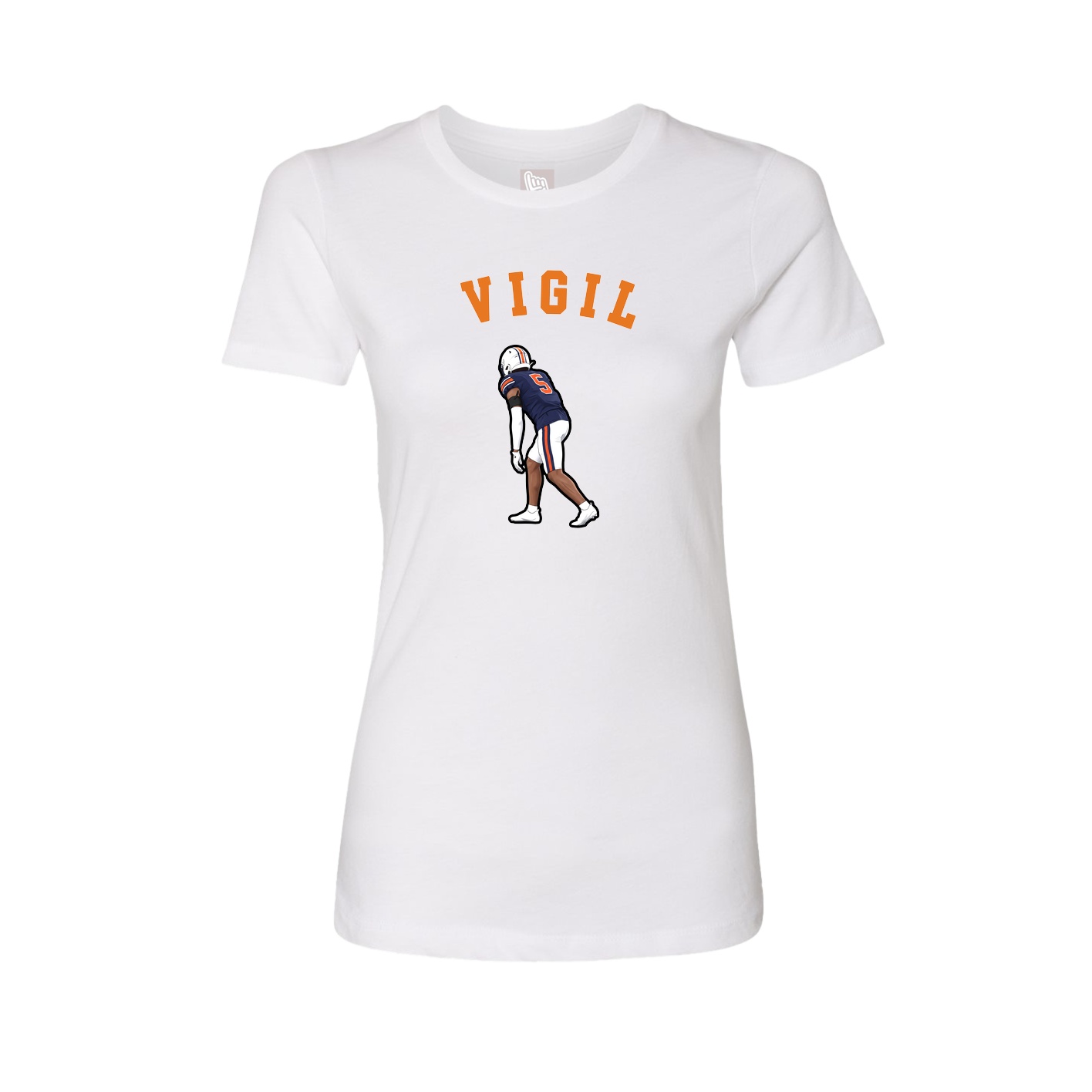 Fitted Women's Tee — Shirsey Arch in White