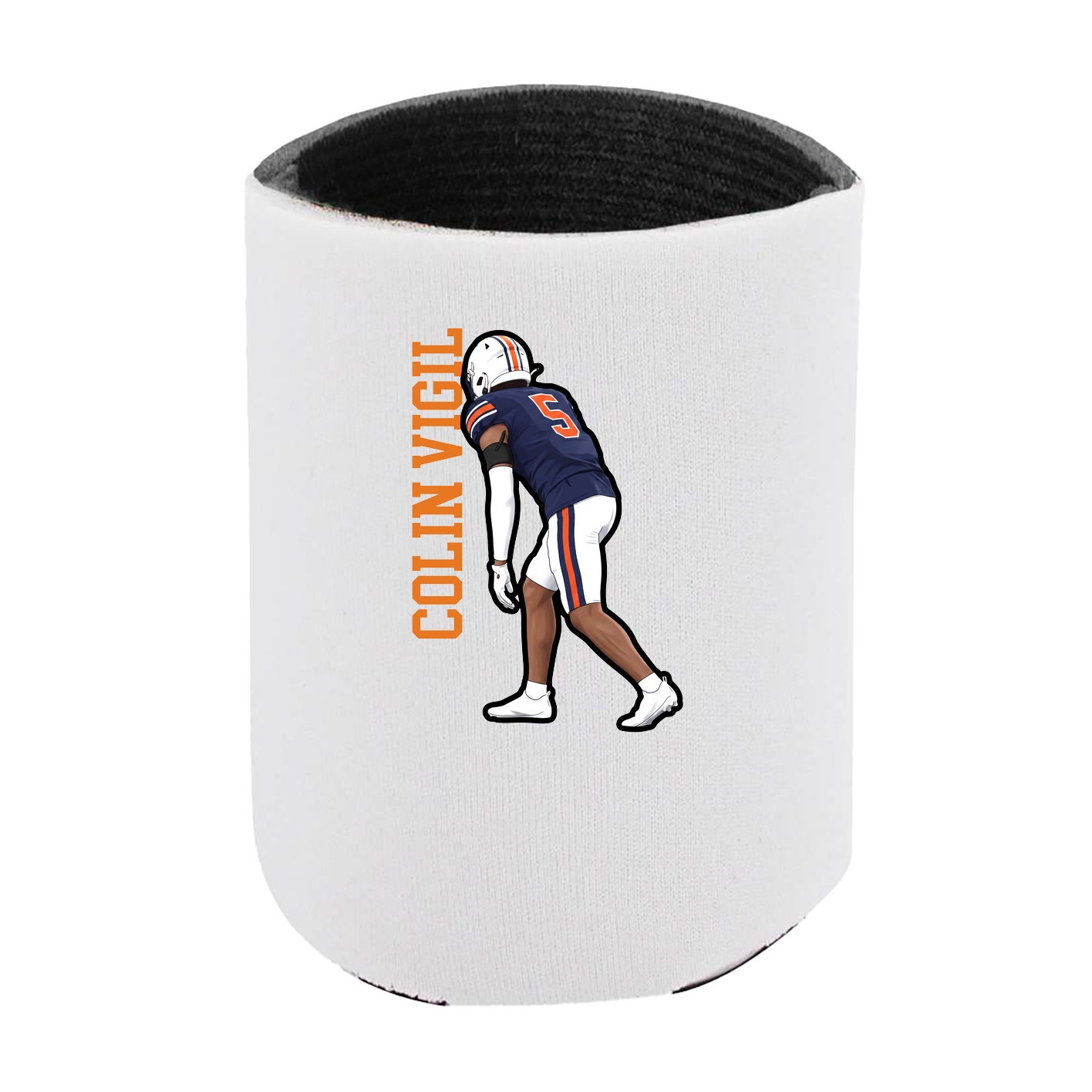 Can Holder — Name Vertical in White