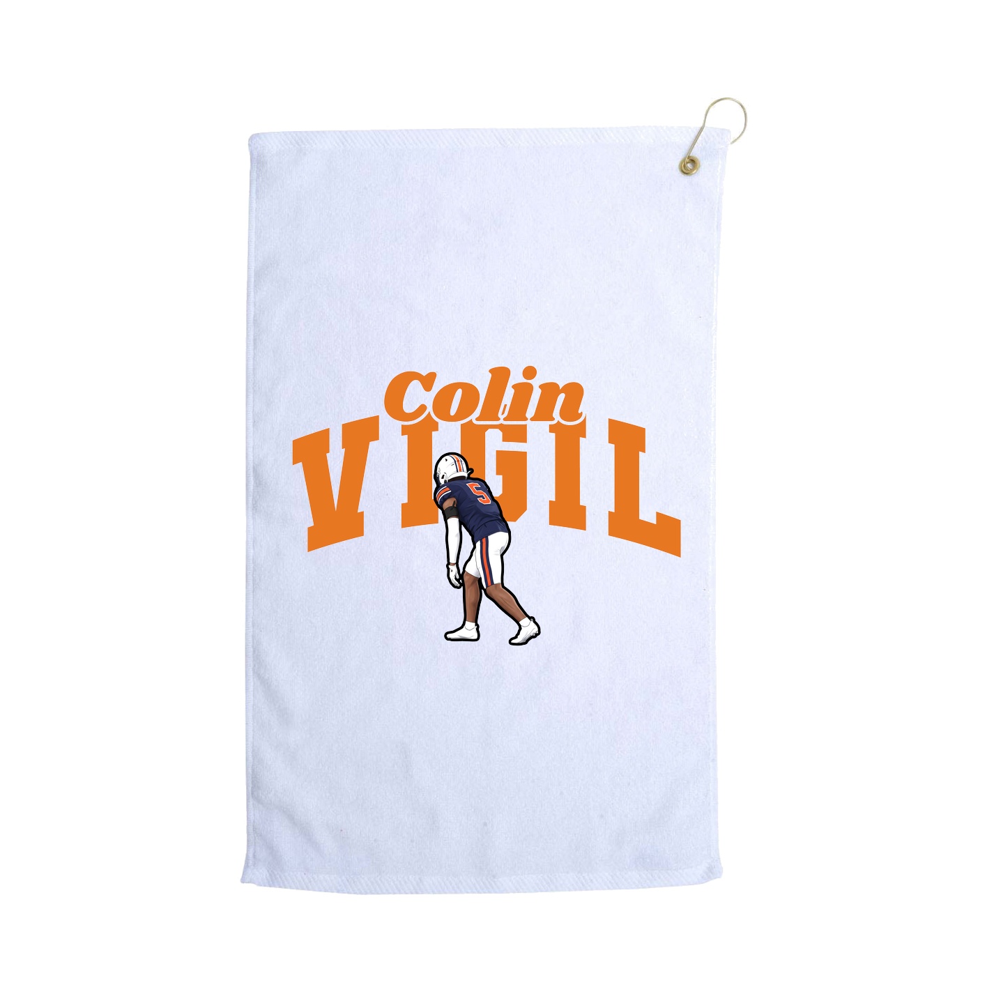 Golf Towel — Signature Arch in White