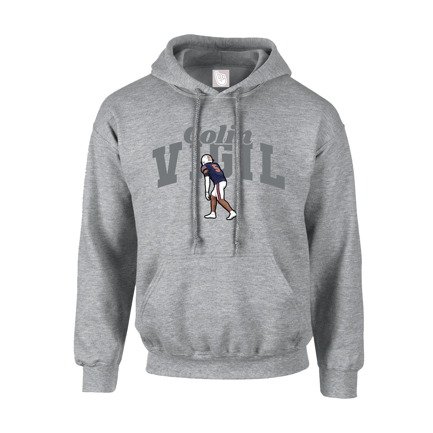 Youth Hoodie — Signature Arch in Grey