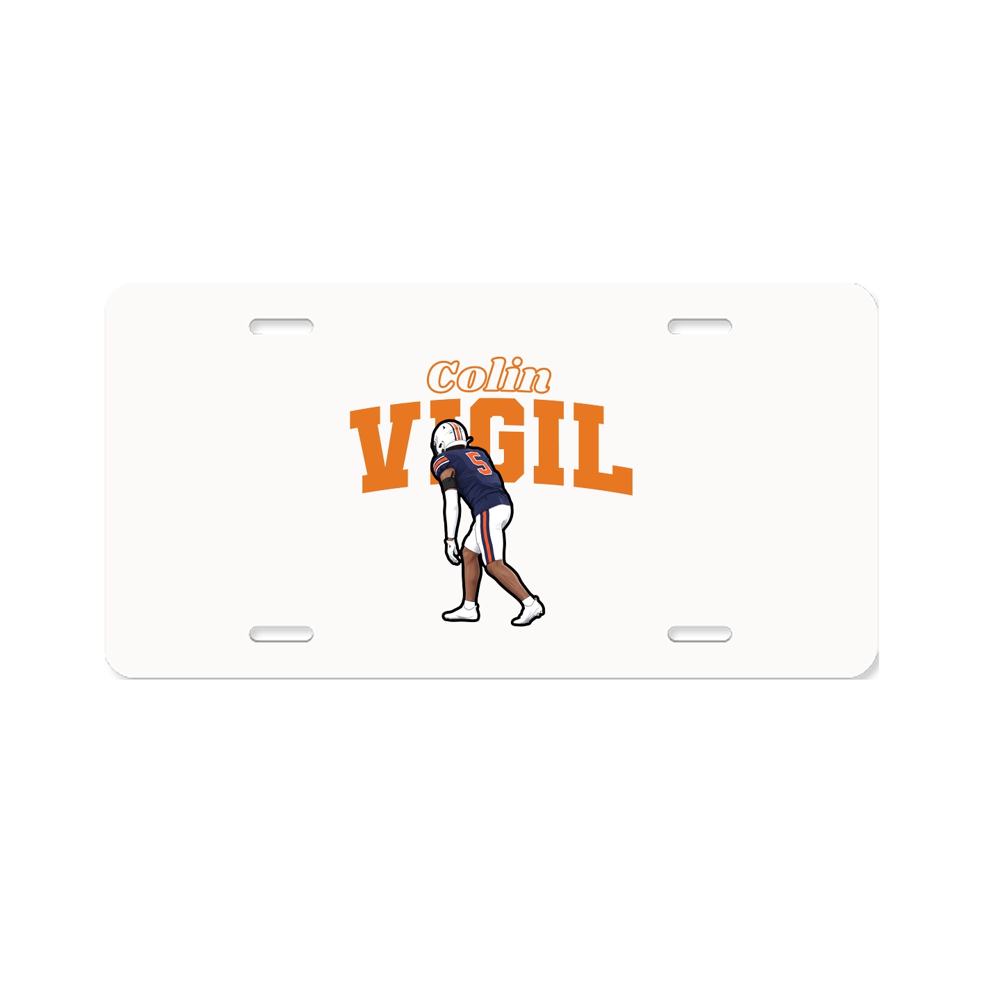 License Plate — Name Arch in Classic