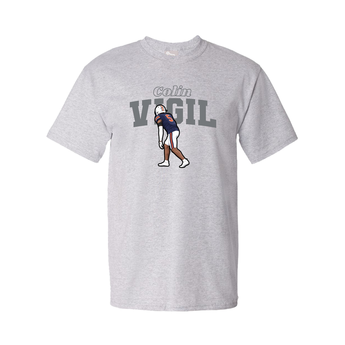 Tee — Name Arch in Grey