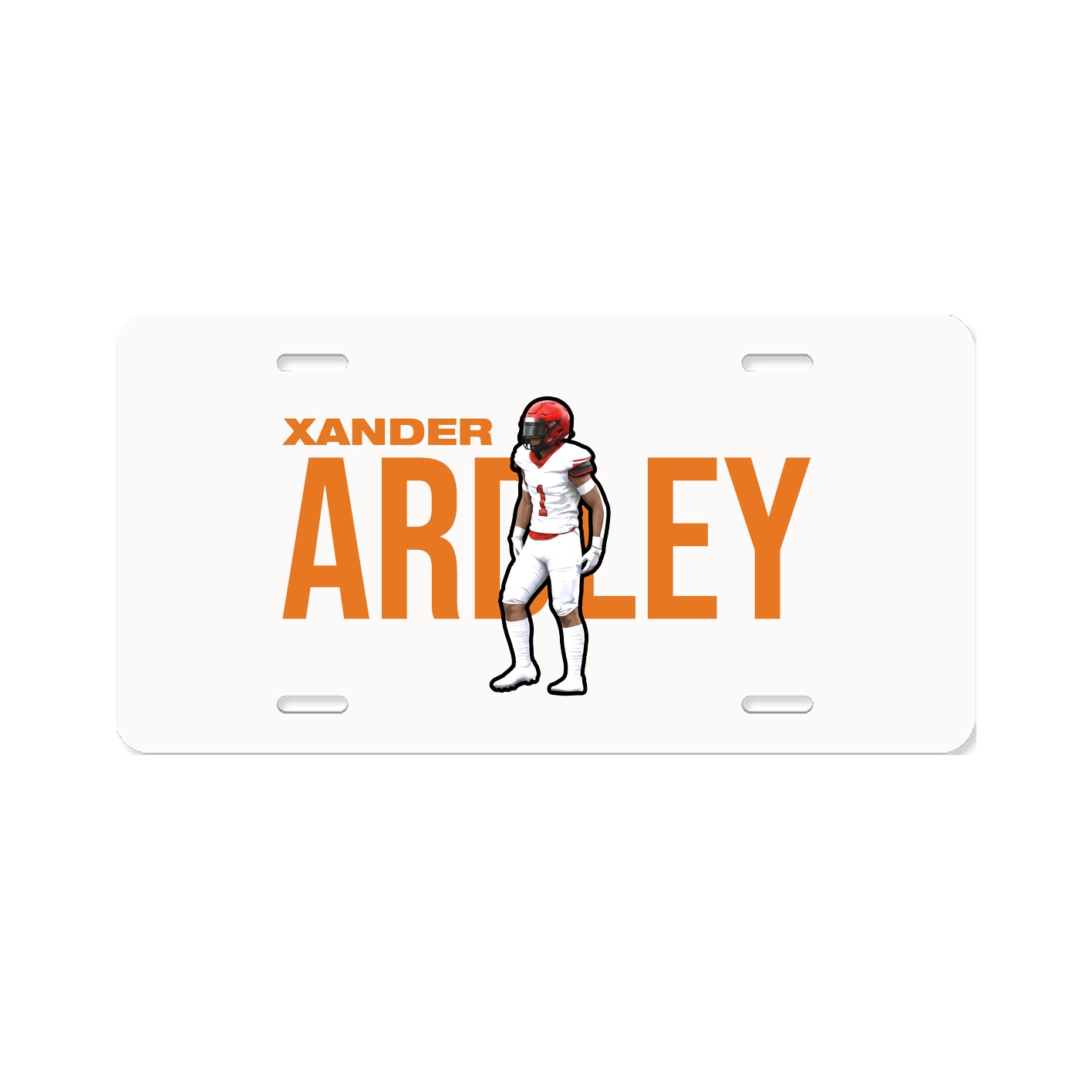 License Plate — Player Name in Classic