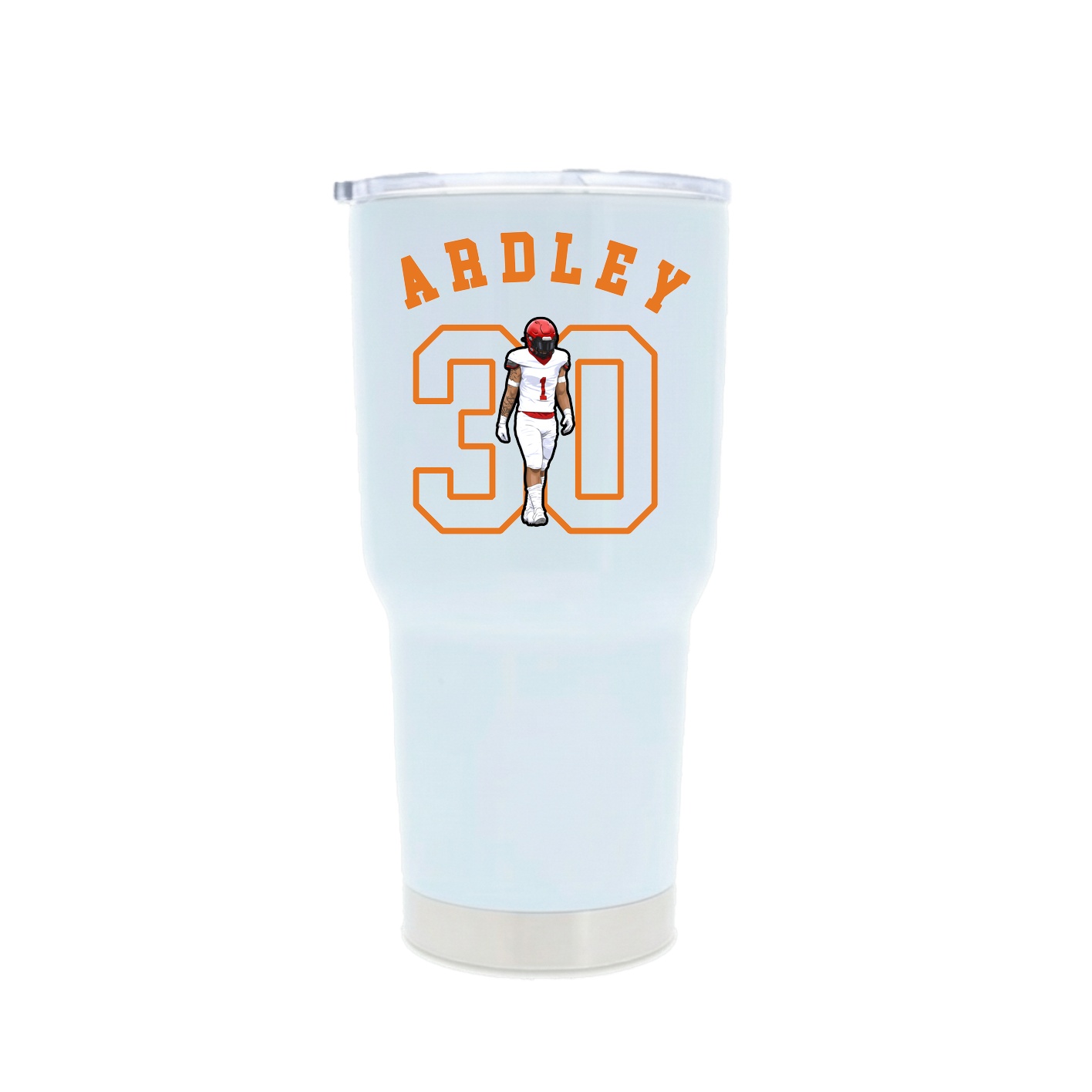 30oz Stainless Steel Tumbler — Shirsey Arch in White