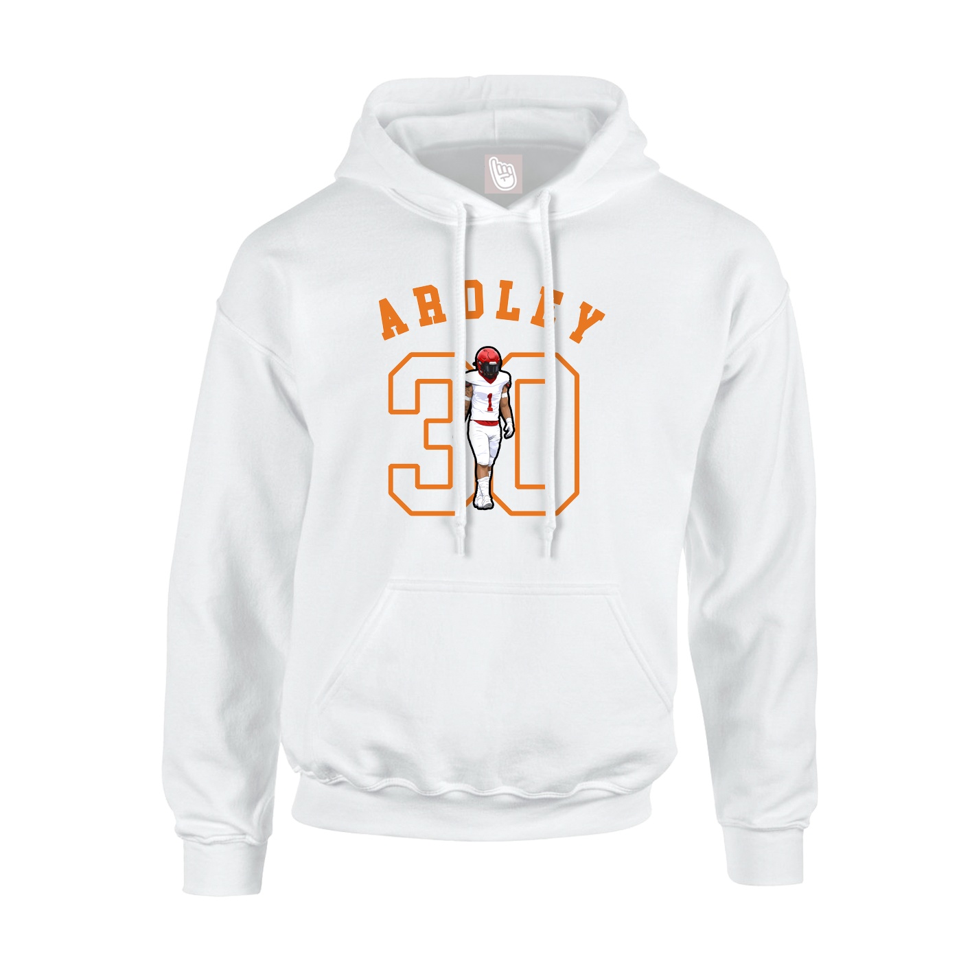 Youth Hoodie — Shirsey Arch in White