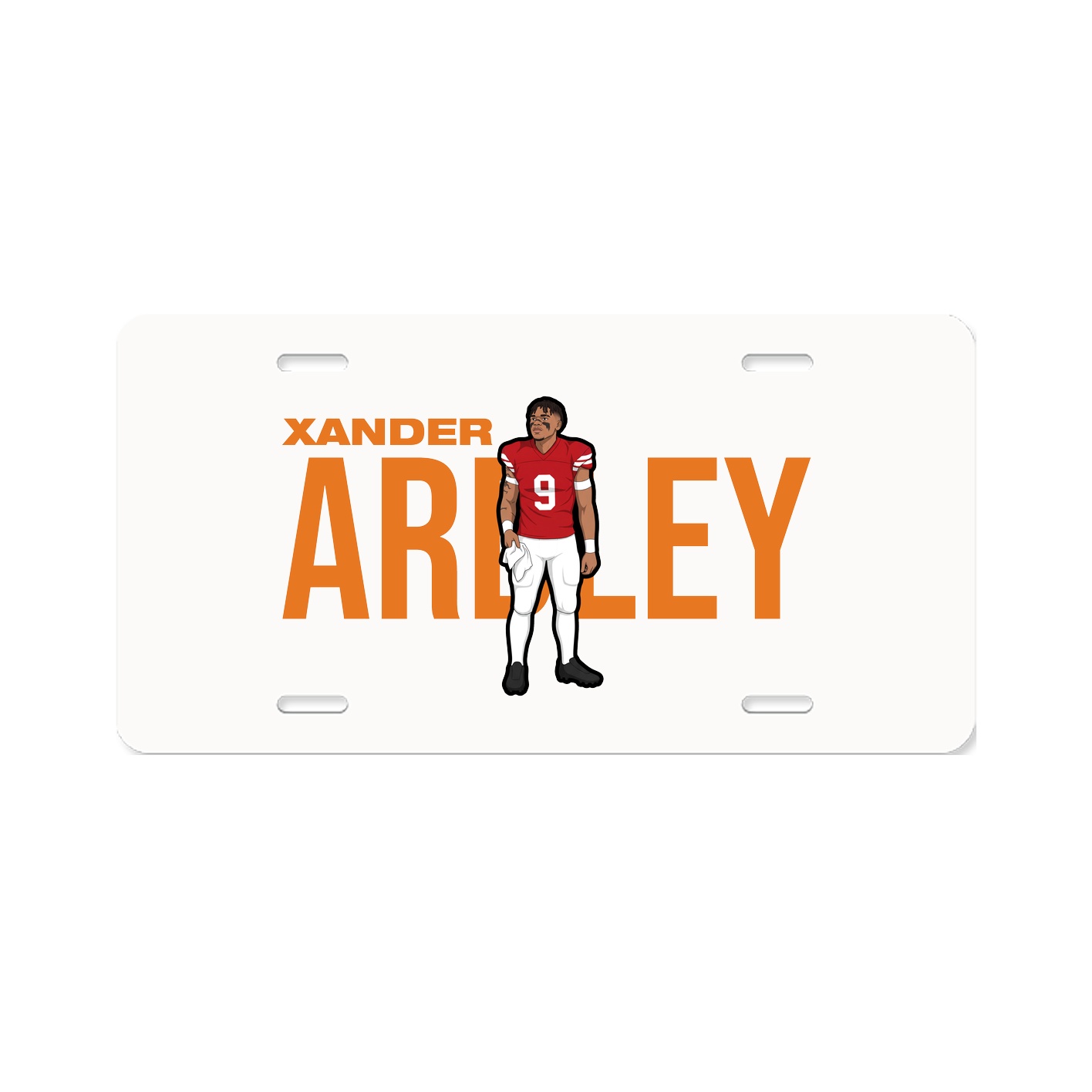 License Plate — Player Name in Classic