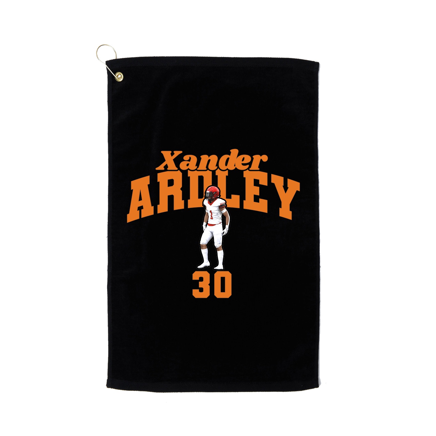 Golf Towel — Signature Arch in Black