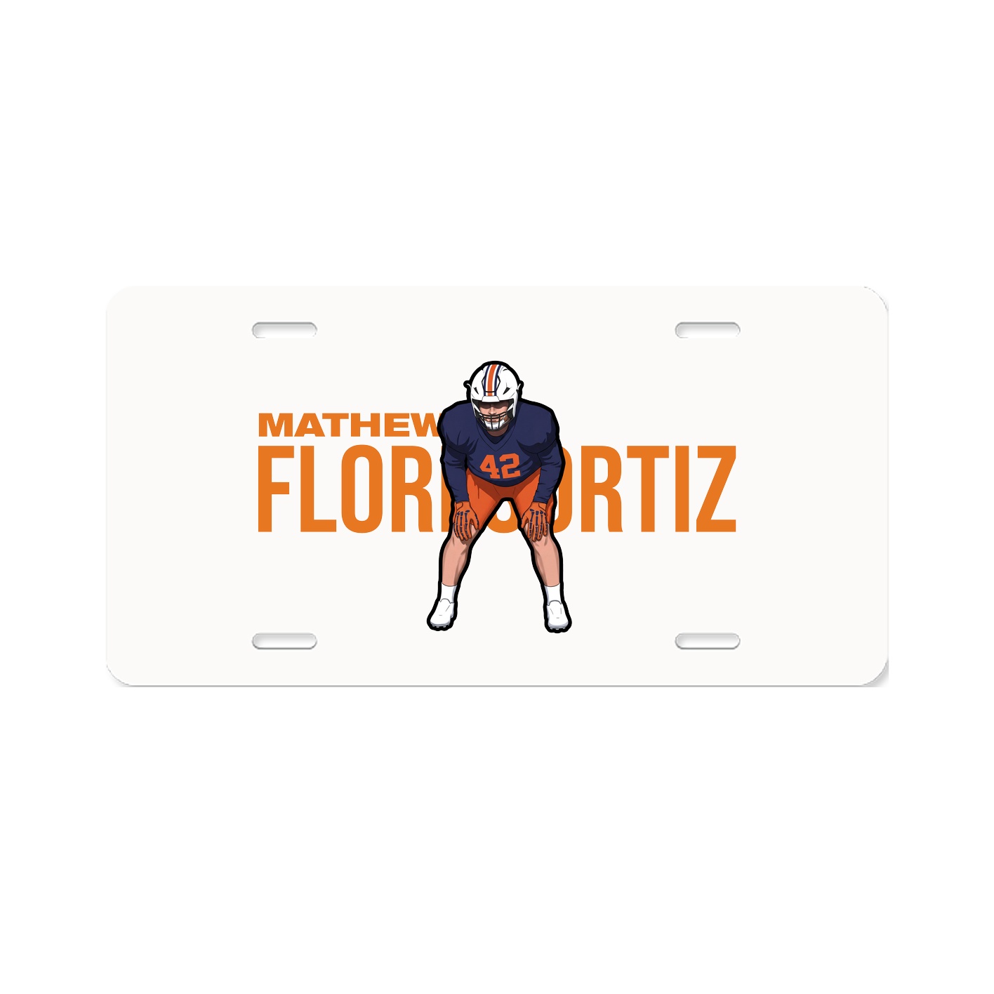 License Plate — Player Name in Classic