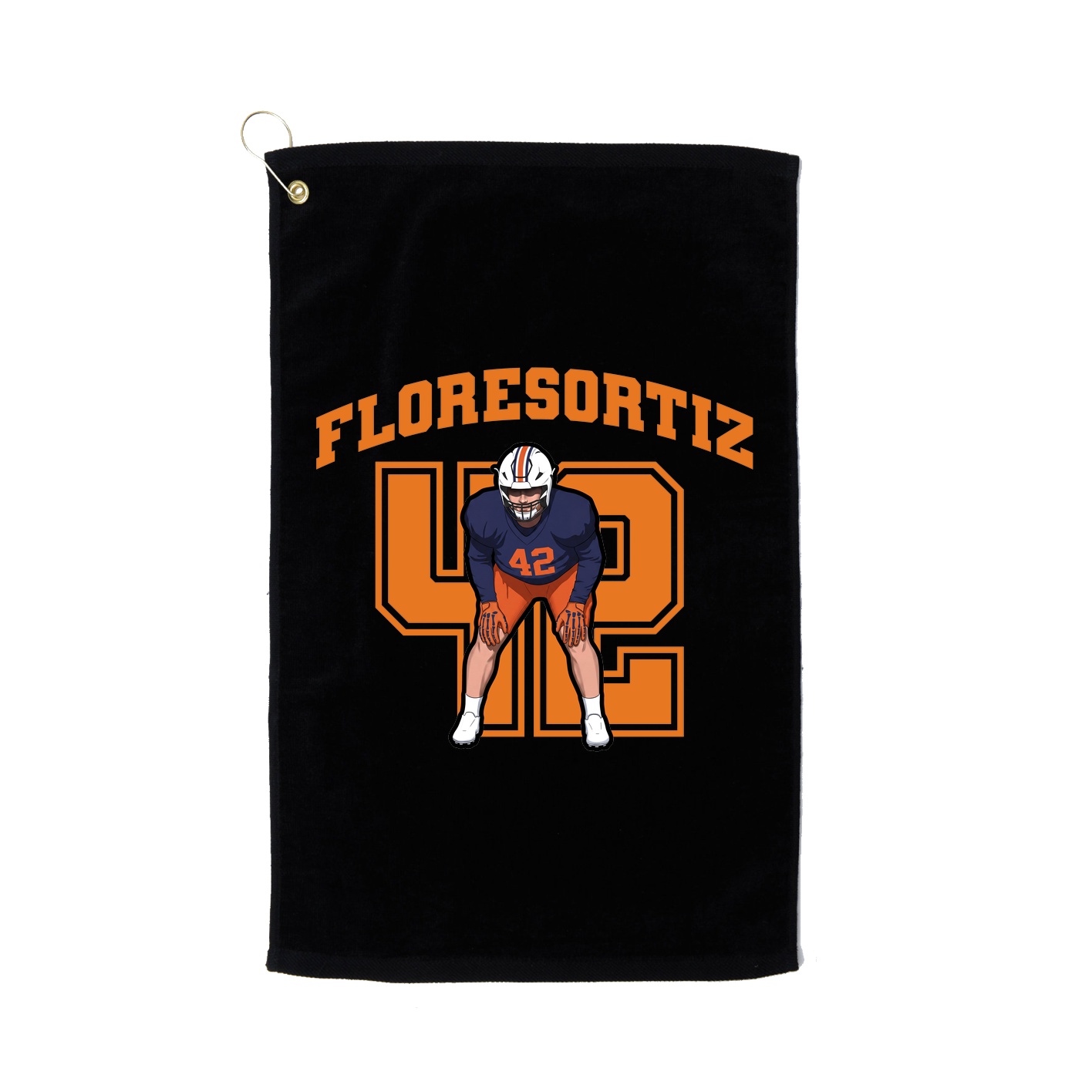Golf Towel — Number in Black