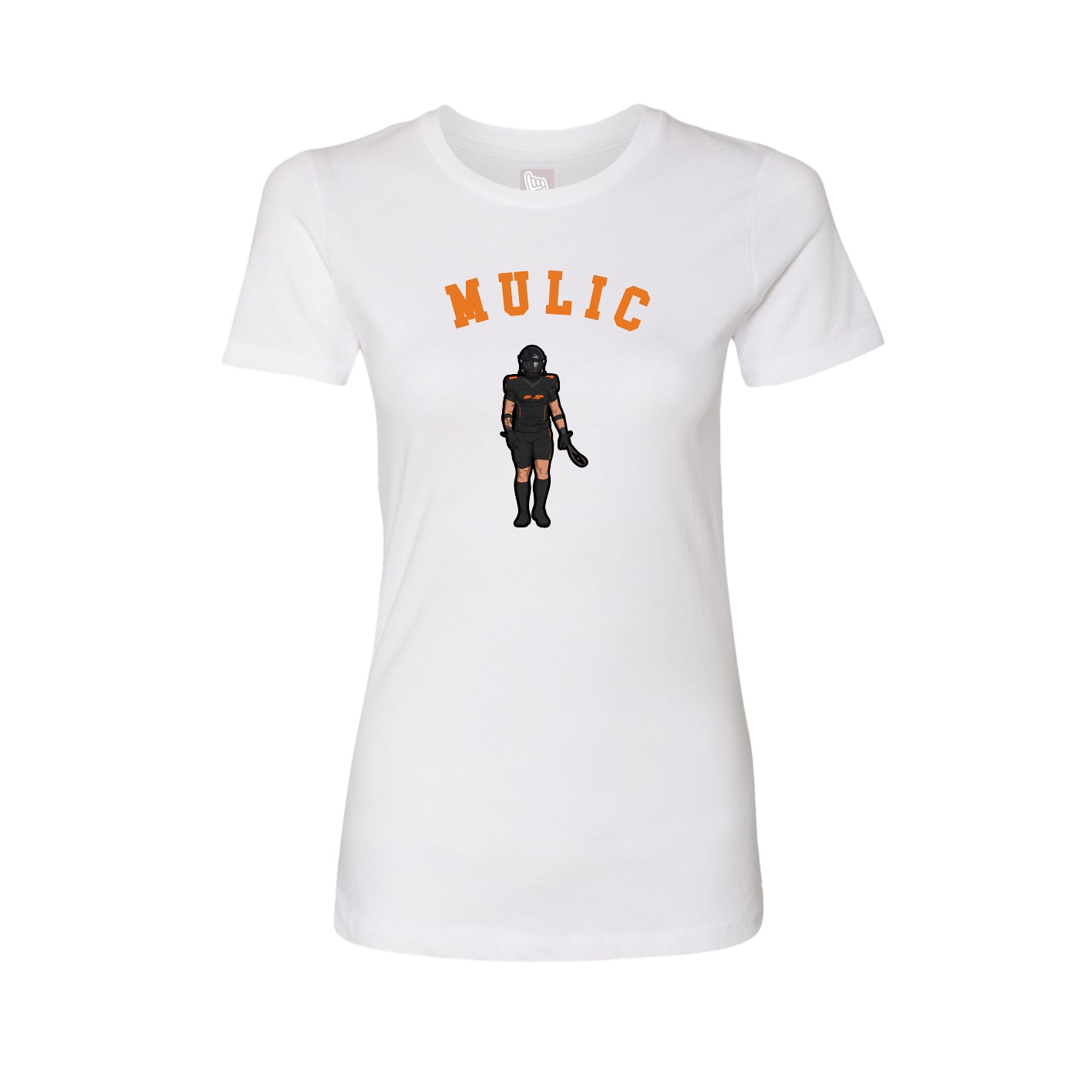 Fitted Women's Tee — Shirsey Arch in White