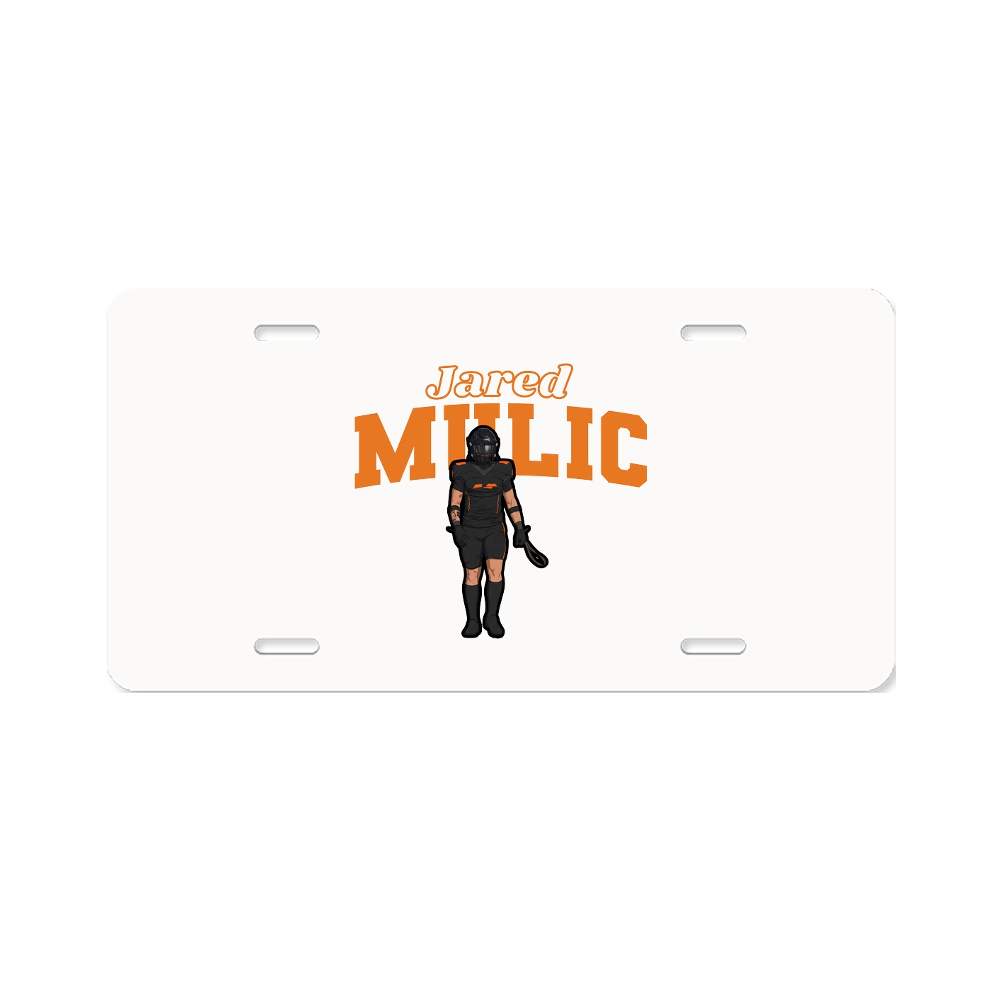 License Plate — Name Arch in Classic