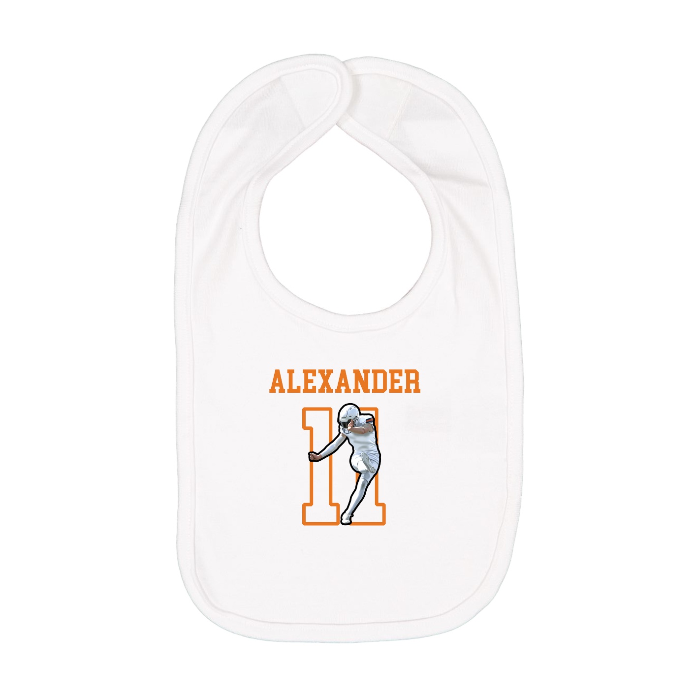 Infant Bib — Shirsey in White