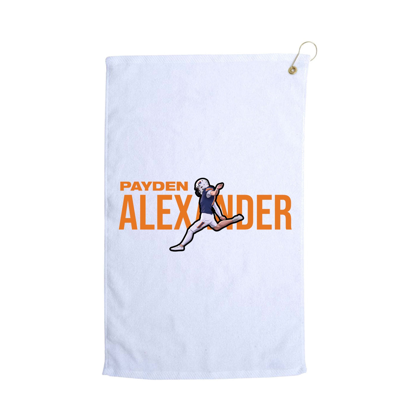 Golf Towel — Player Name in White