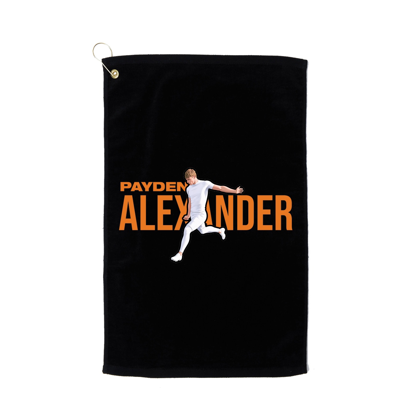Golf Towel — Player Name in Black