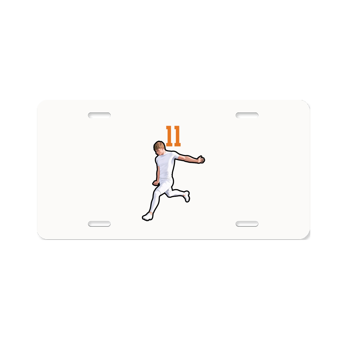 License Plate — Number Top in Classic