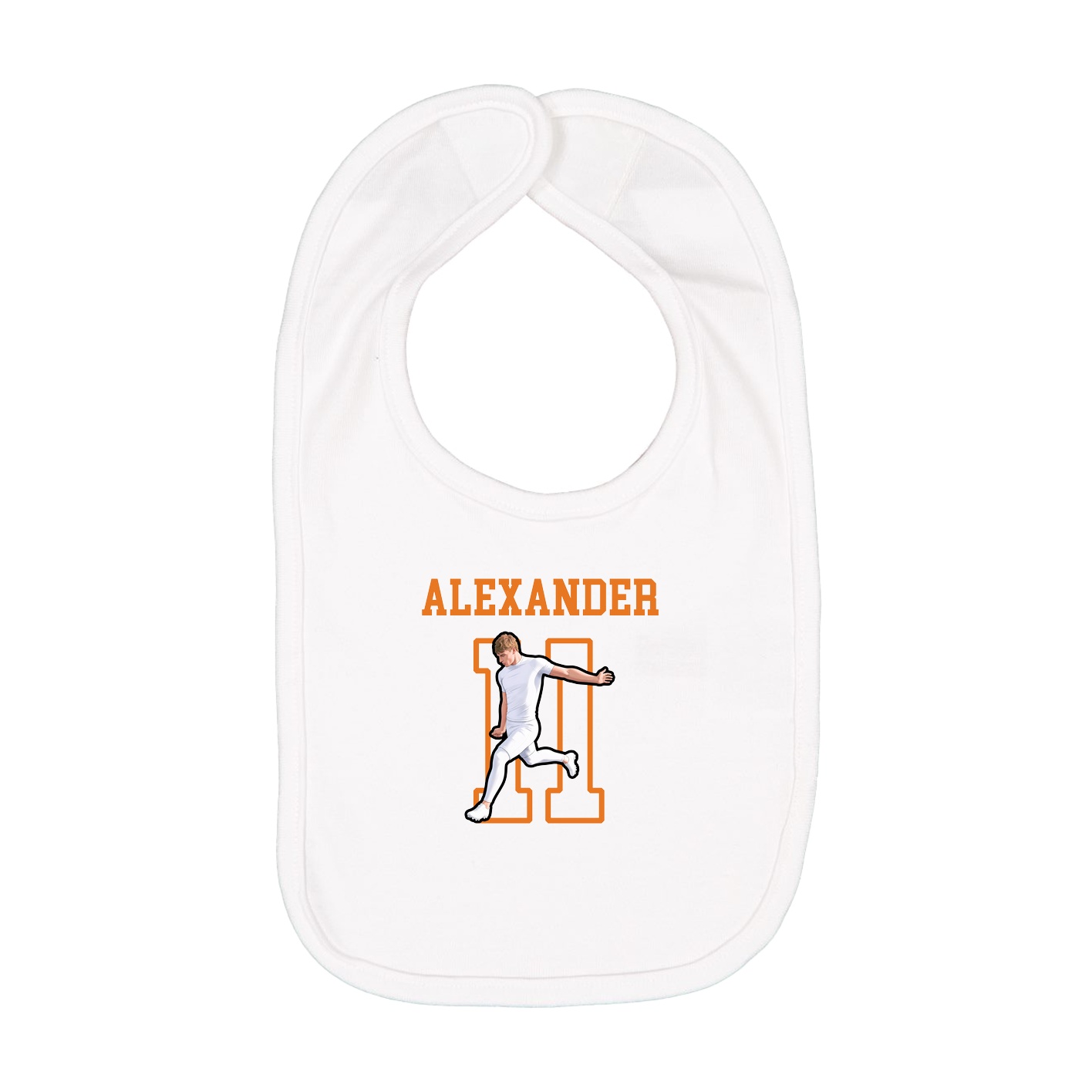 Infant Bib — Shirsey in White
