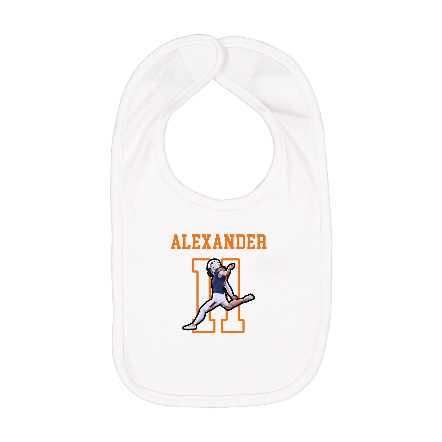 Infant Bib — Shirsey in White